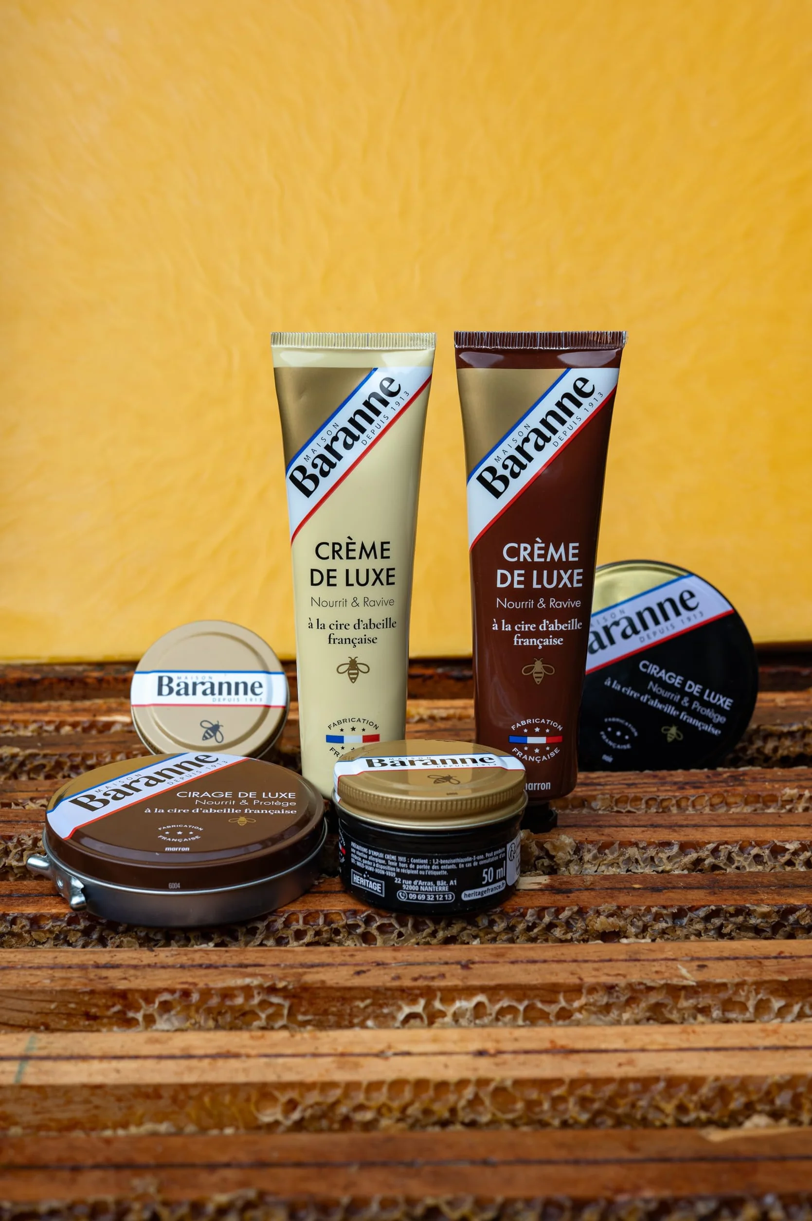 Crème de Luxe Incolore Cire d'Abeille Française 100ml Entretien Cuir