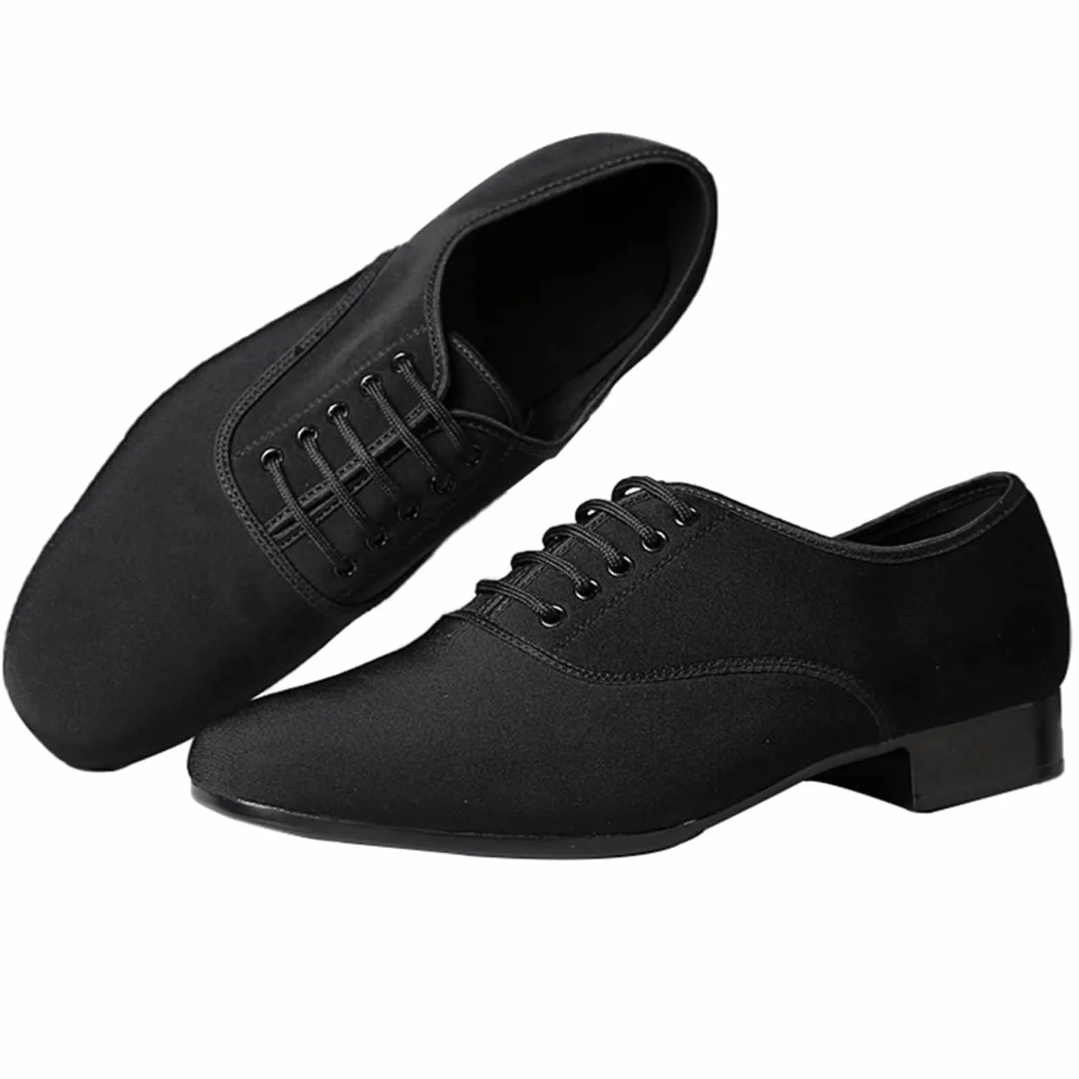 Chaussures de Danse Latine pour Hommes, Baskets Jazz à Talons Bas, Tissu Oxford, Semelle PU Ultra Légère, 44