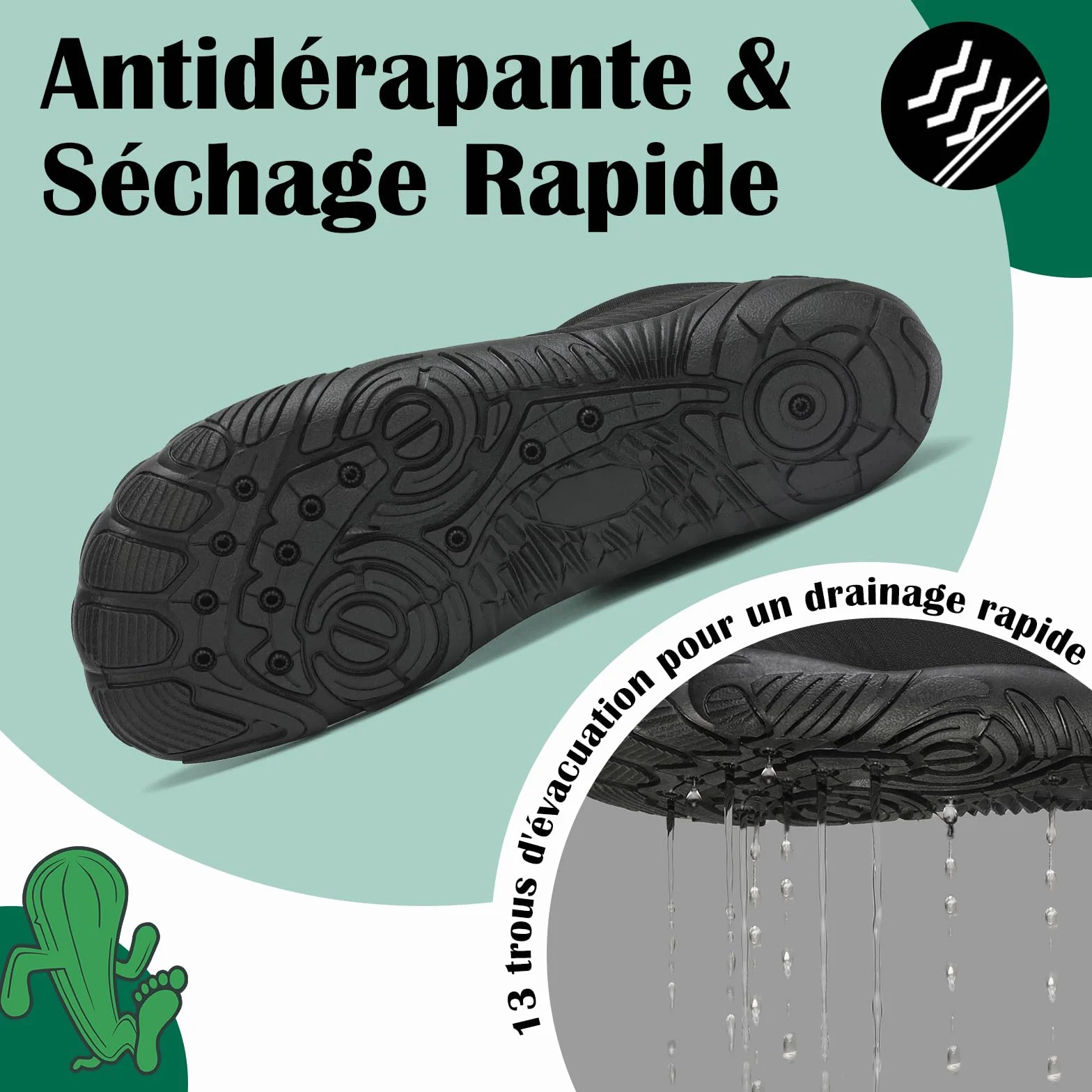 Mishansha Chaussures Aquatiques Homme Femme Séchage Rapide Légères 36-46 EU