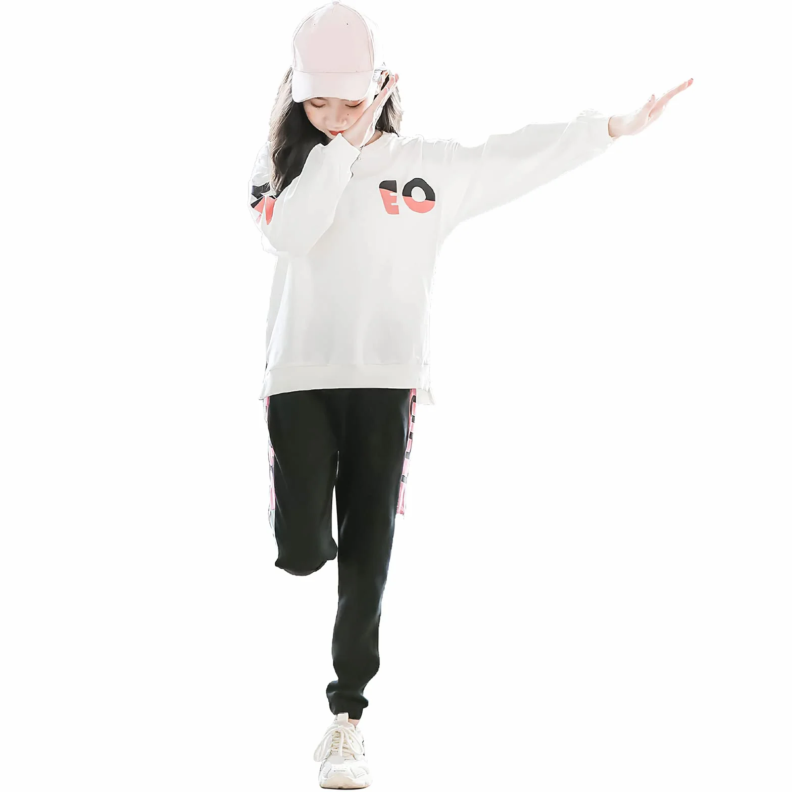 amropi Filles Survêtement Ensembles 2 Pièce Pantalon et Sweats Haut 3-14 Ans