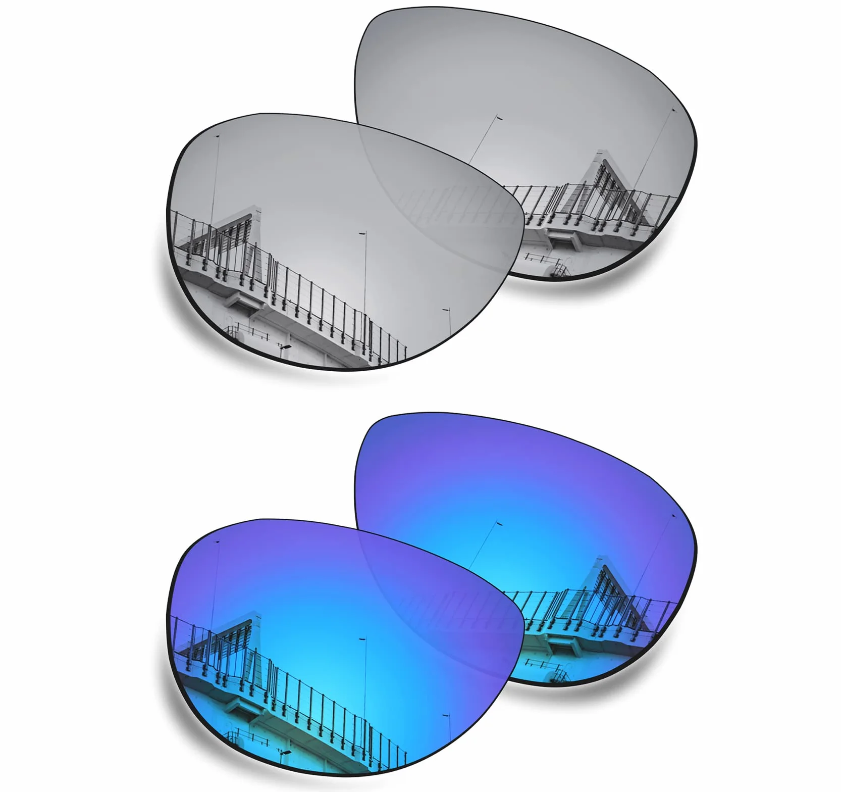 Maui Jim Baby Beach MJ245 verres de rechange Iridium argenté + bleu Lot 207