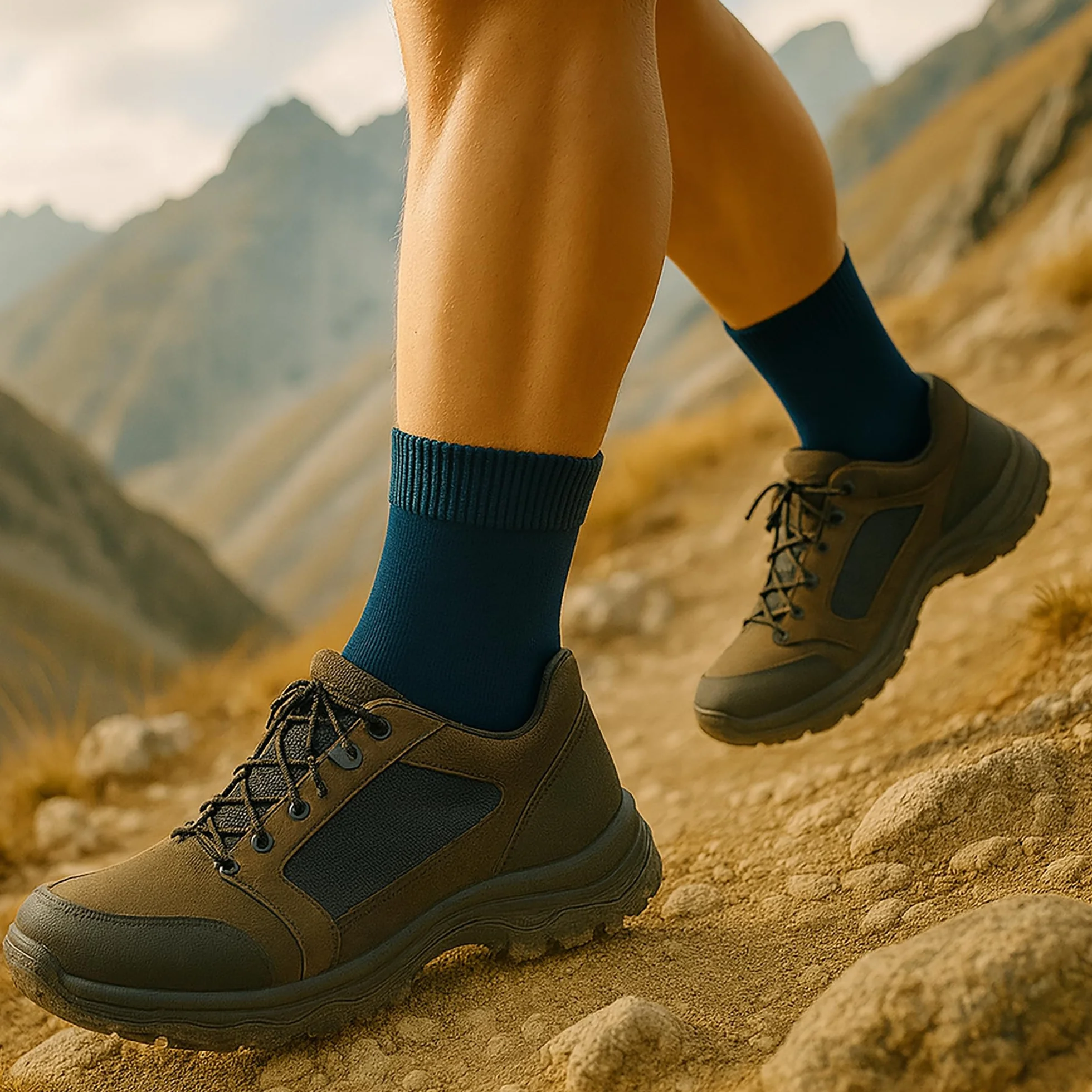 Kaiera Chaussettes de Randonnée Légères en Laine Mérinos Respirantes Anti-Odeurs Trekking été