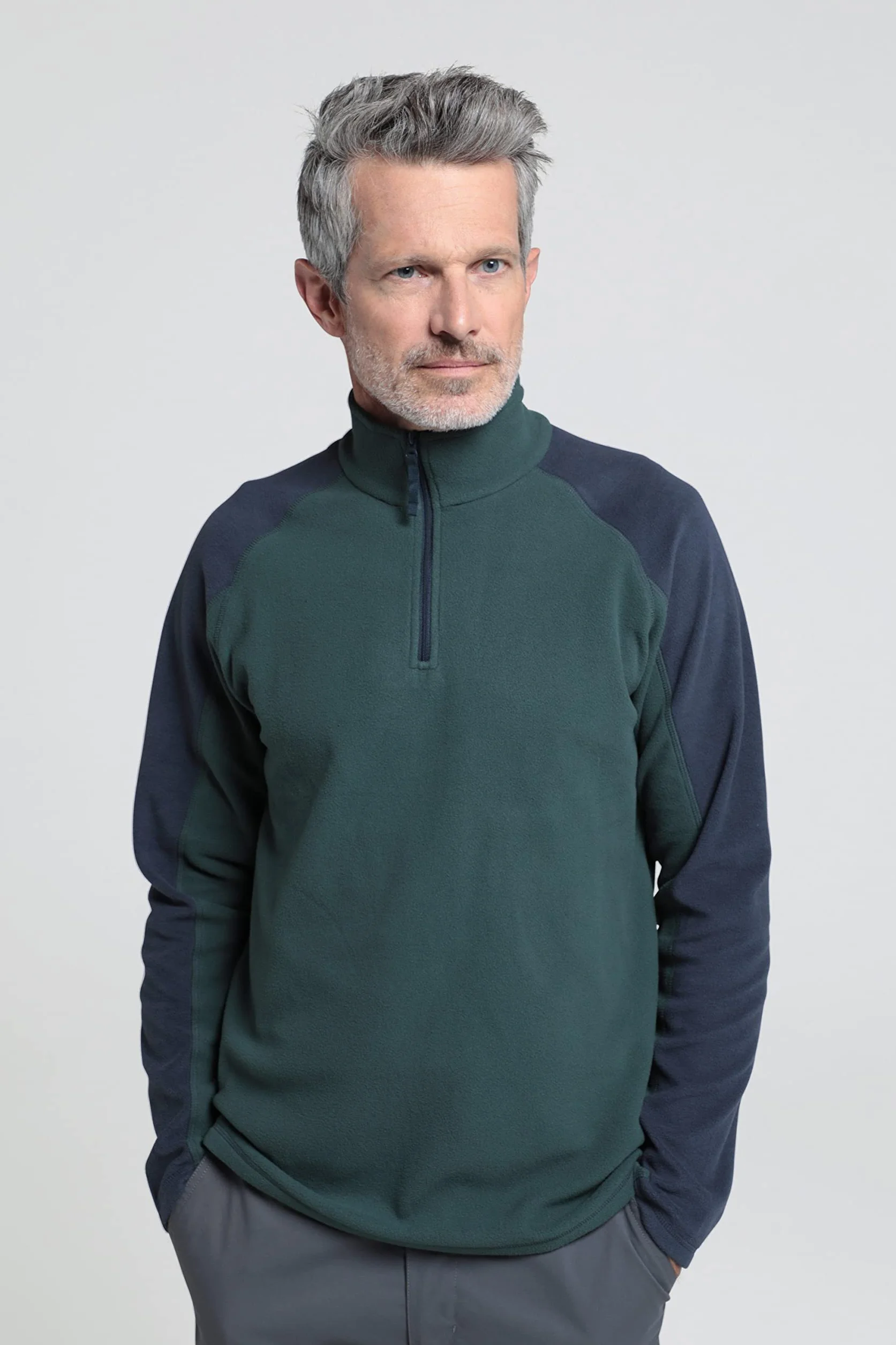 Mountain Warehouse Ashbourne Mens Half-Zip Fleece Multipack Lightweight Anti-Pill Breathable Sweatshirt