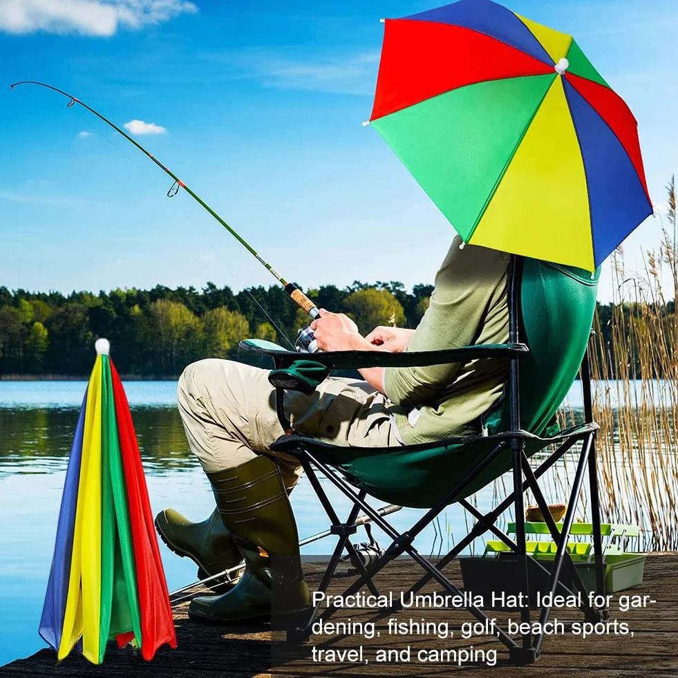 Cerioll Chapeau De Parapluie Anti-UV Adulte Pêche avec Bande Élastique