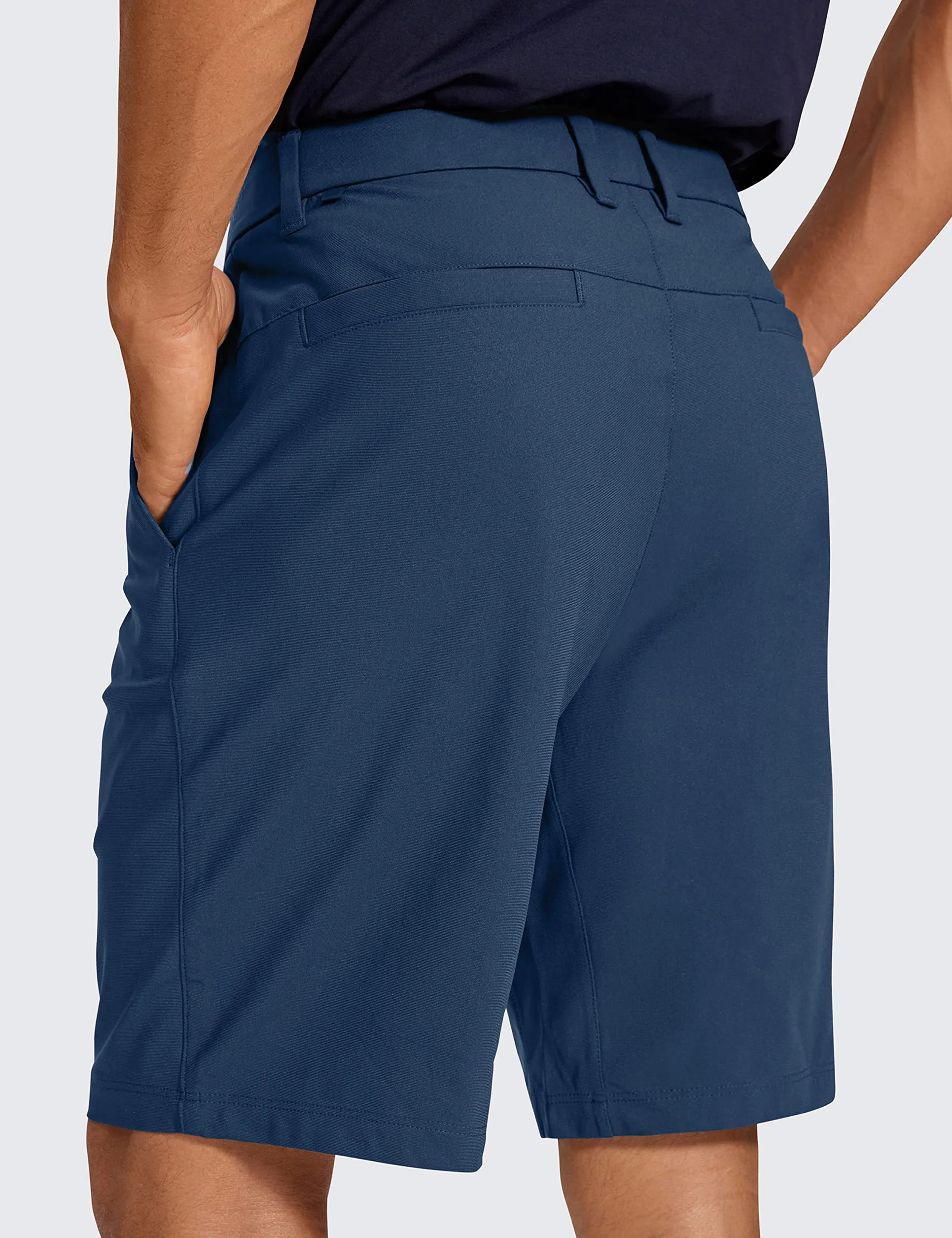 CRZ YOGA Short de Golf Confortable pour Homme avec Poches