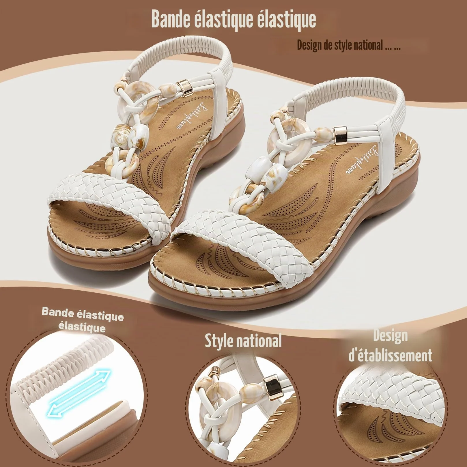 Littleplum Sandales Femmes Mode Plage Chaussures Marche