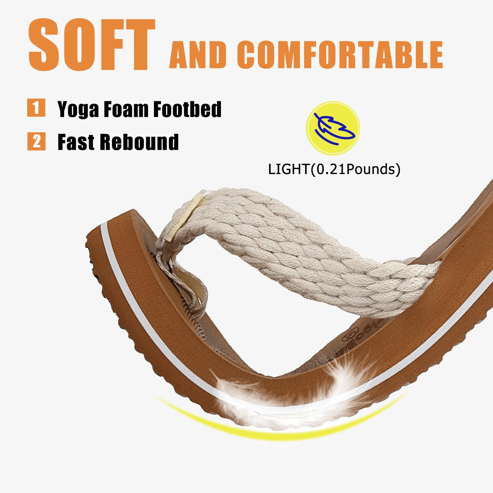 ARRIGO BELLO Sandales Femme Tongs Plage Piscine Antidérapant Taille 36-41
