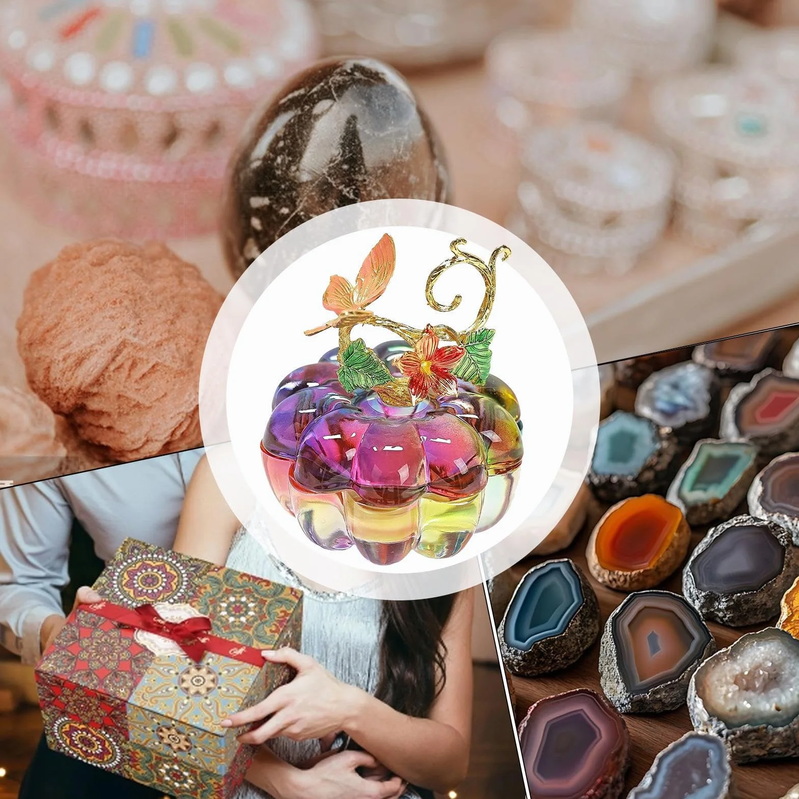 Générique Boîte à bijoux papillon – Vitrine organisateur de rangement élégant pour boucles d'oreilles, cadeau décoration