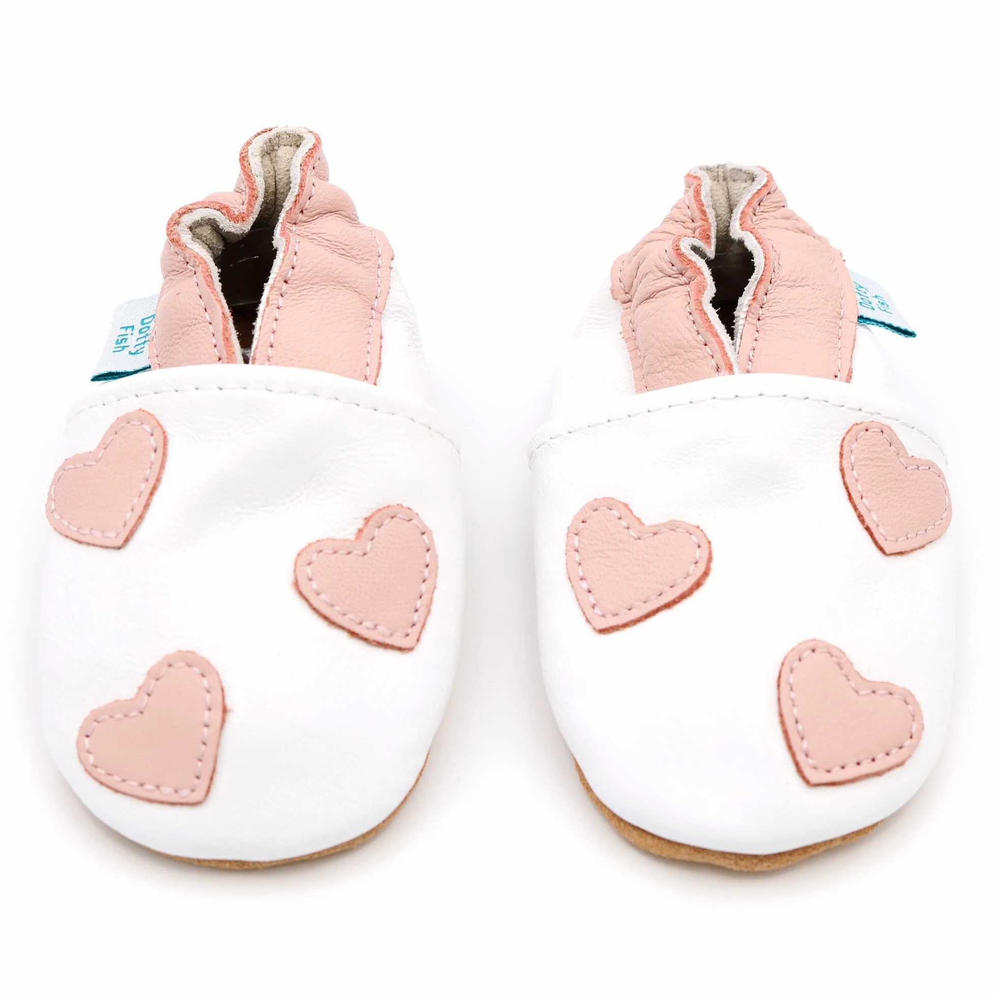Dotty Fish Chaussures Bébé Premiers Pas Cuir Souple Antidérapantes 0-5 Ans