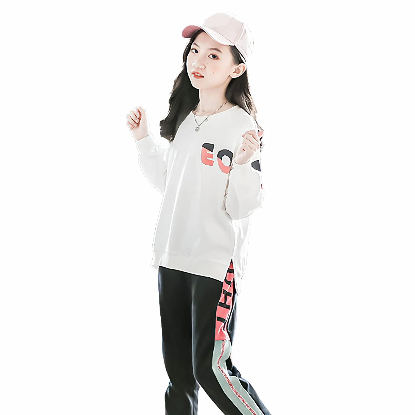 amropi Filles Survêtement Ensembles 2 Pièce Pantalon et Sweats Haut 3-14 Ans
