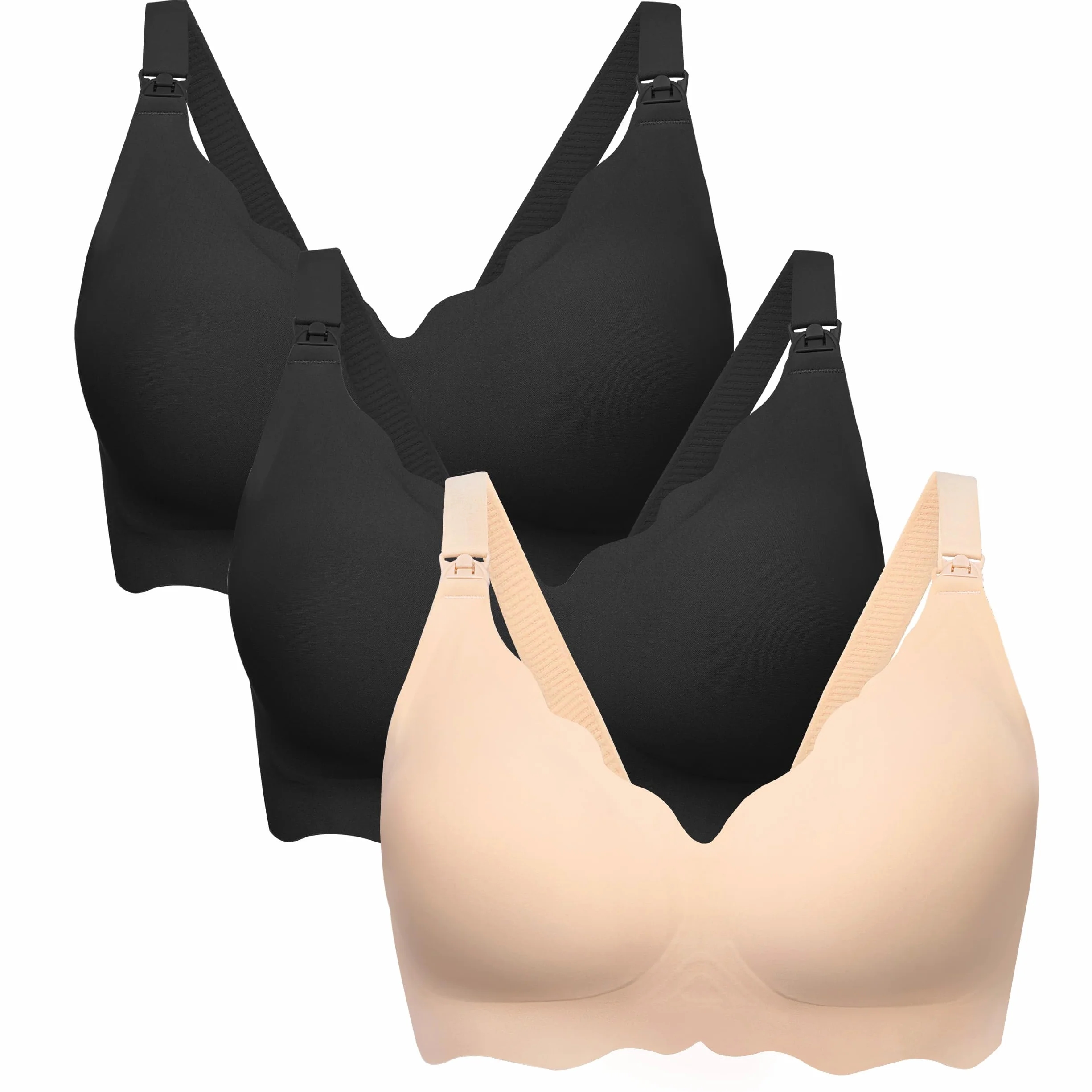 Soutien-Gorge d'allaitement sans Couture Bustier Soyeux pour Femmes
