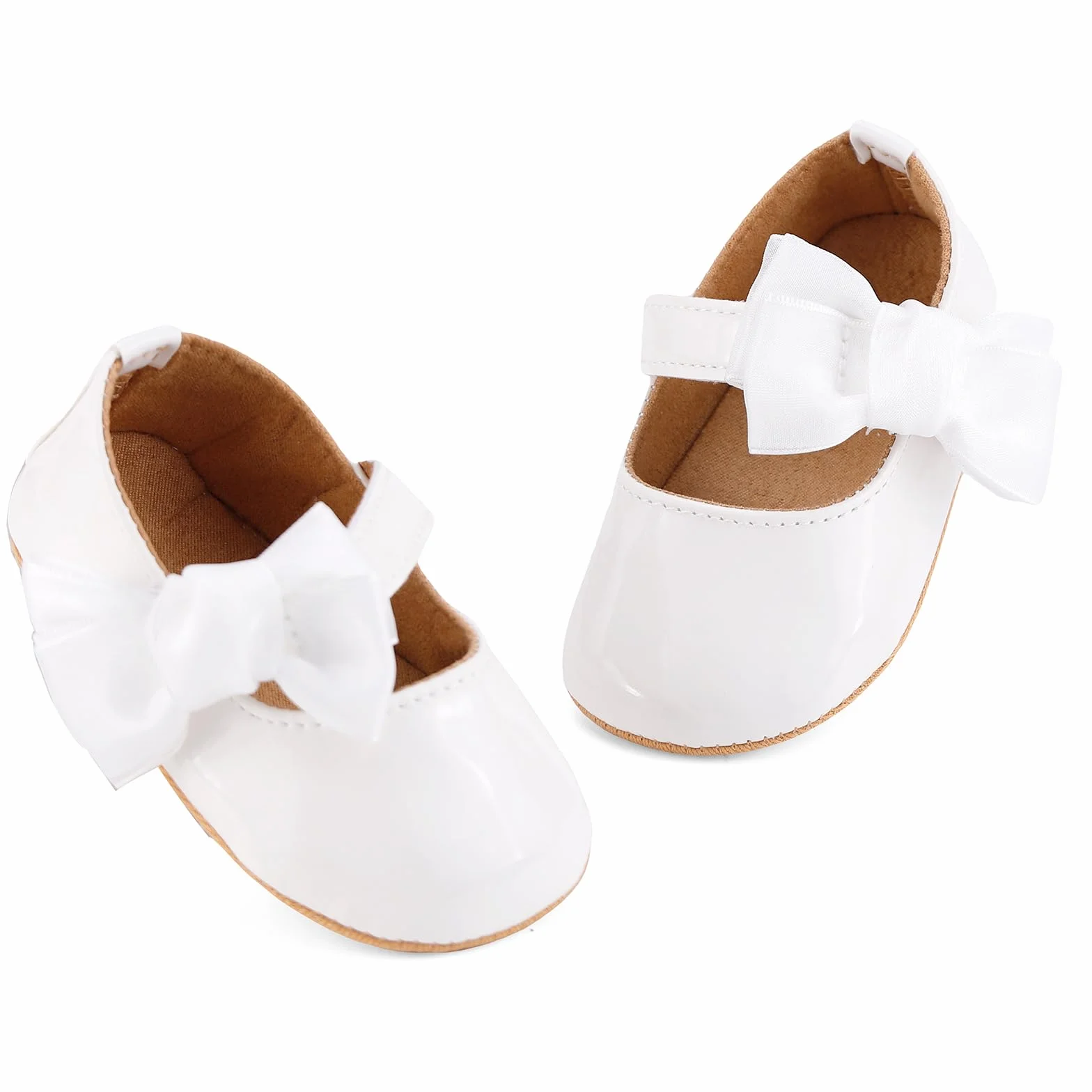 LACOFIA Ballerine Bébé Chaussure Premier Pas Fille Mary Jane Antidérapant