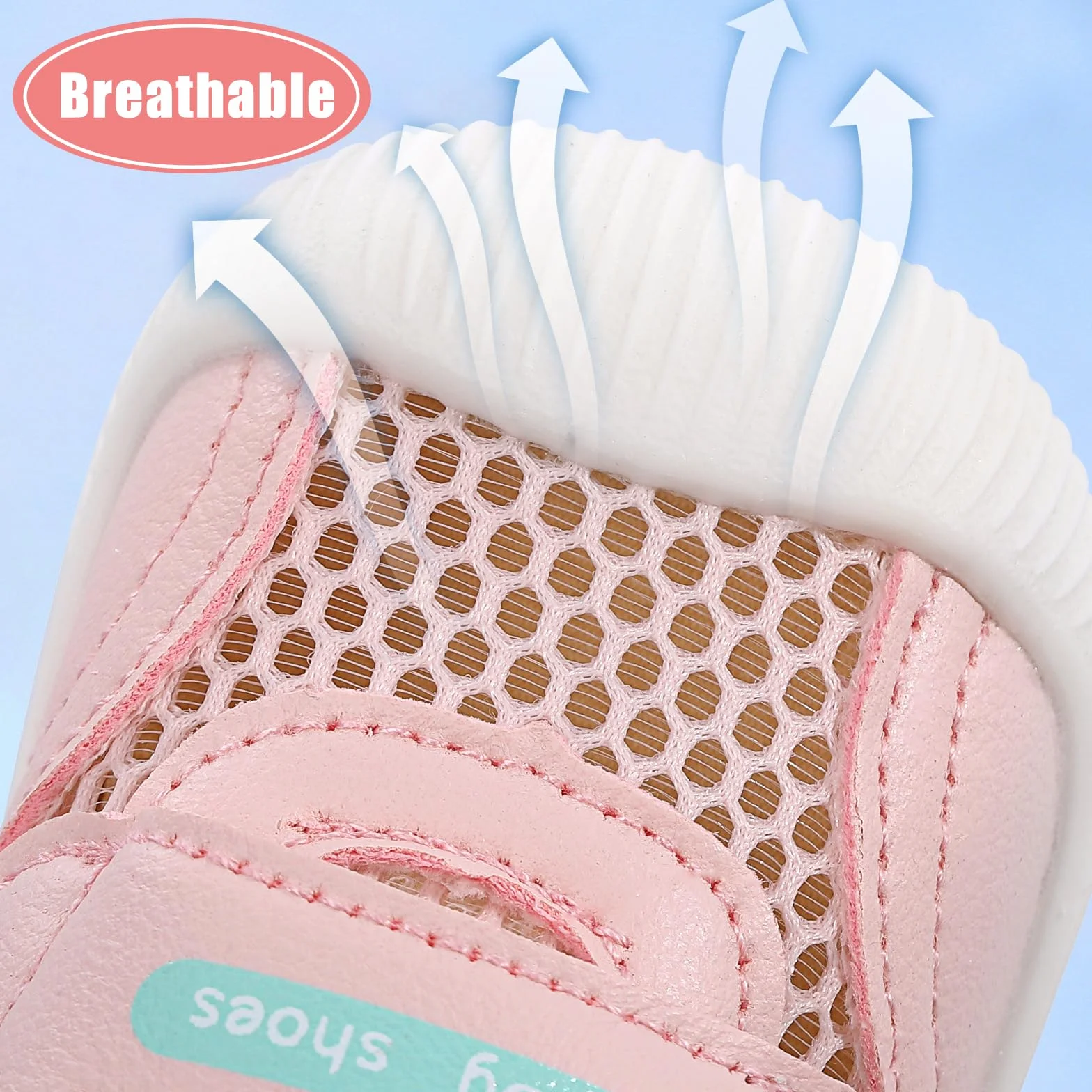 MK MATT KEELY Chaussure Bébé Fille Garçon Baskets Marche Léger Antidérapant Mesh Respirant