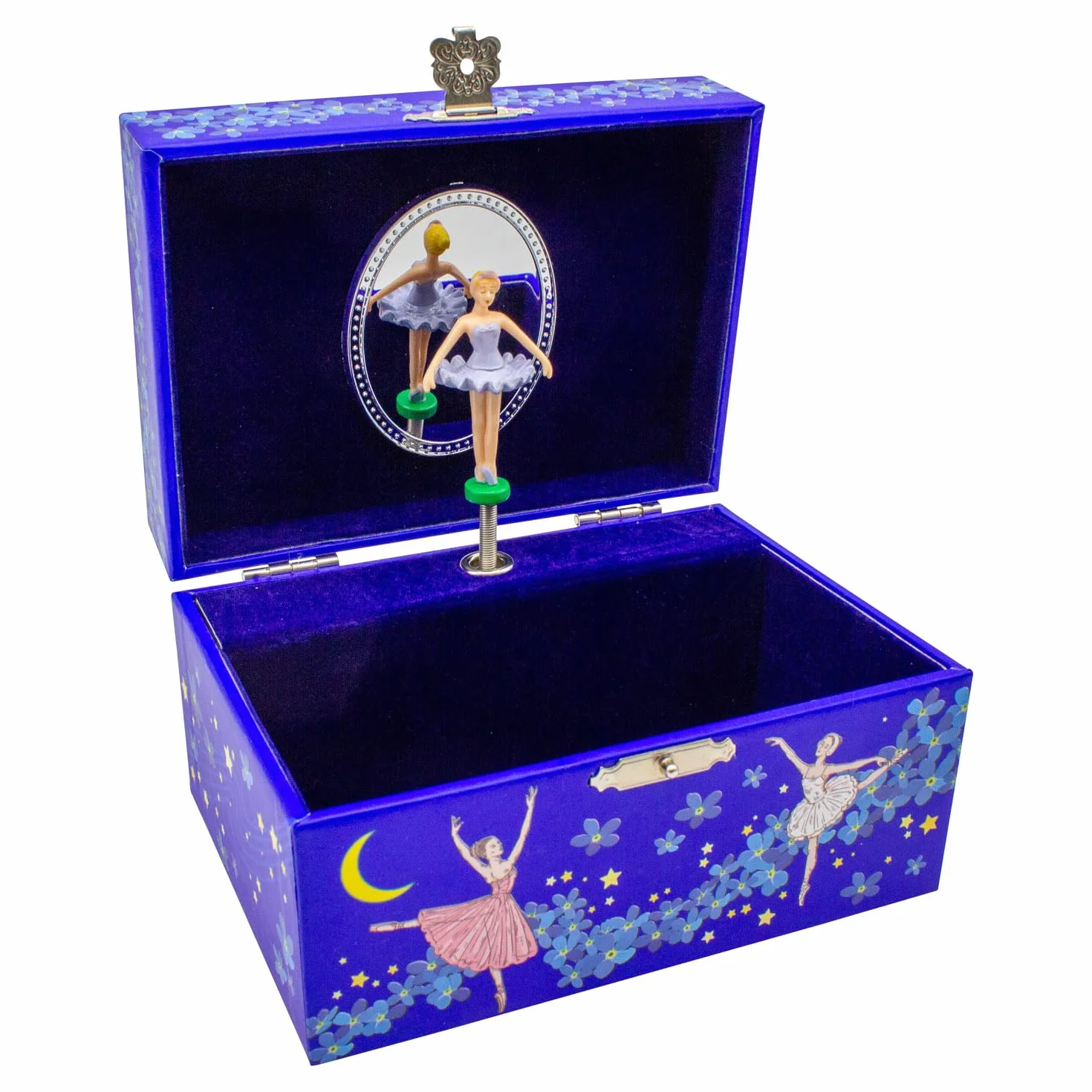 GICO Boîte à bijoux musicale fille bleu ballerine Lac des cygnes