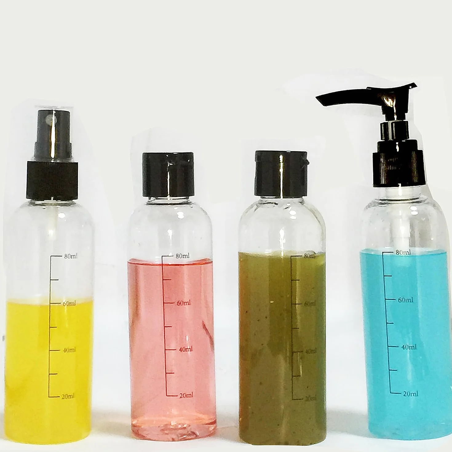 Trousse de toilette transparente avec Flacons Vide de Voyage 100ml – Kit de voyage avion femme homme