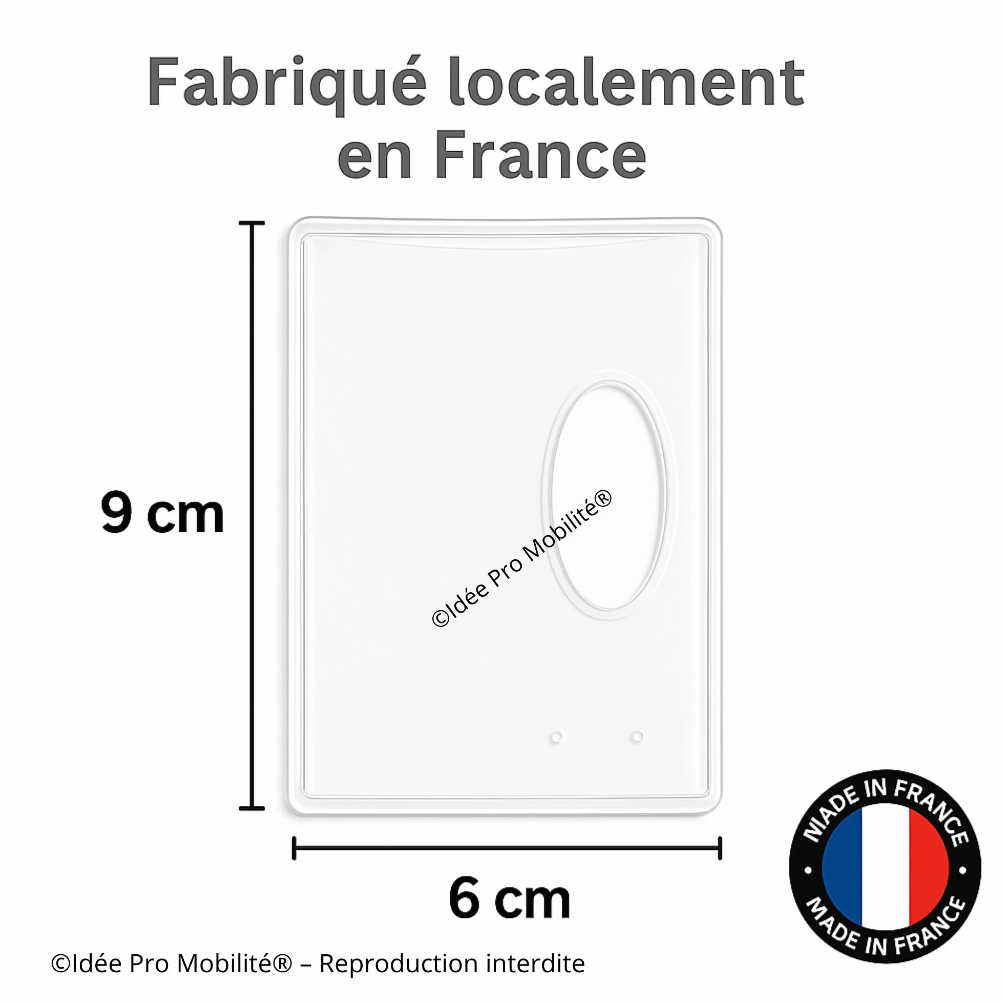 Étuis Porte-Cartes Rigide Transparent Lot de 2 – Protection Cartes Bancaires Navigo Badges – Fabriqué en France