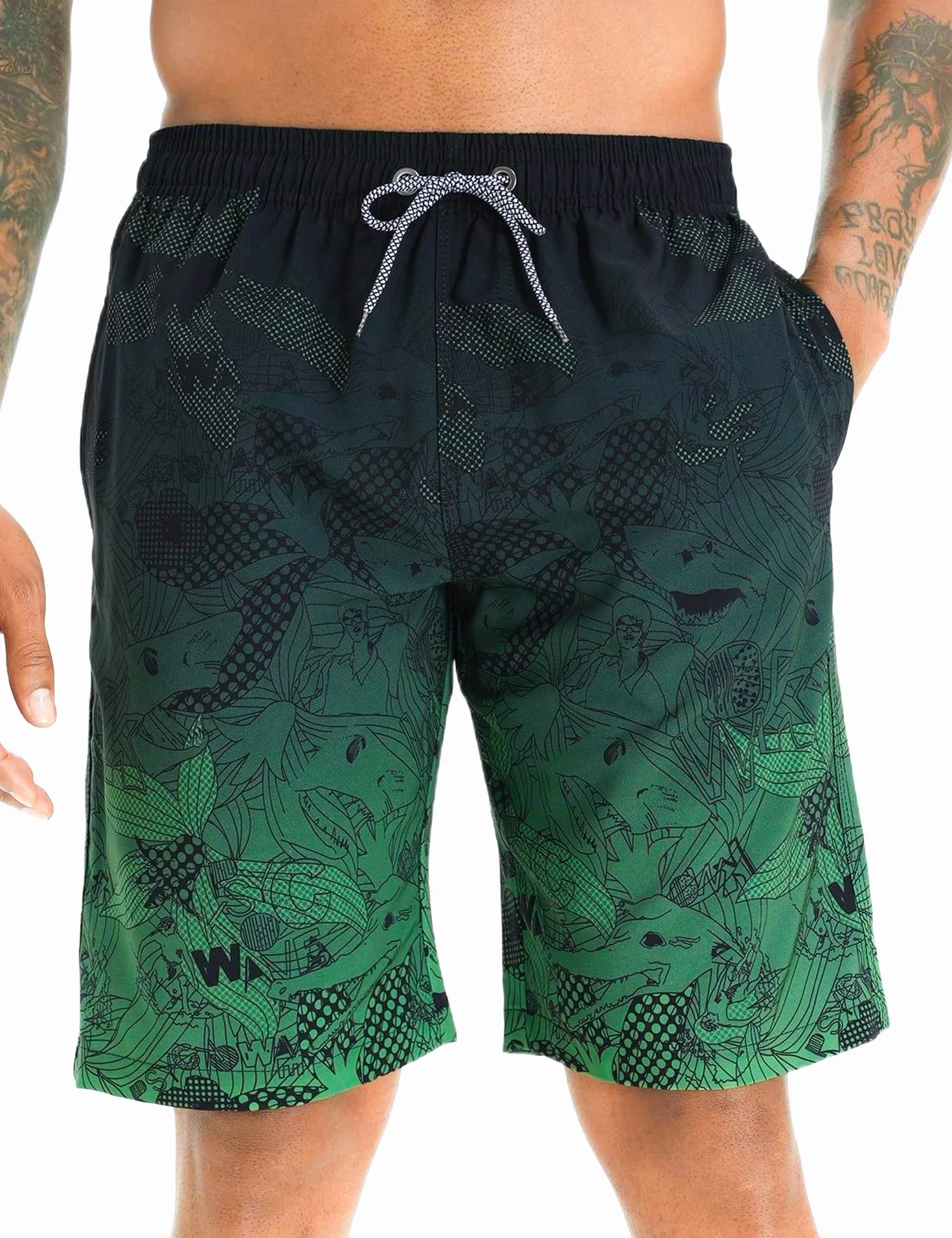 APTRO Maillot Short de Bain Homme Séchage Rapide Surf Plage Imprimé