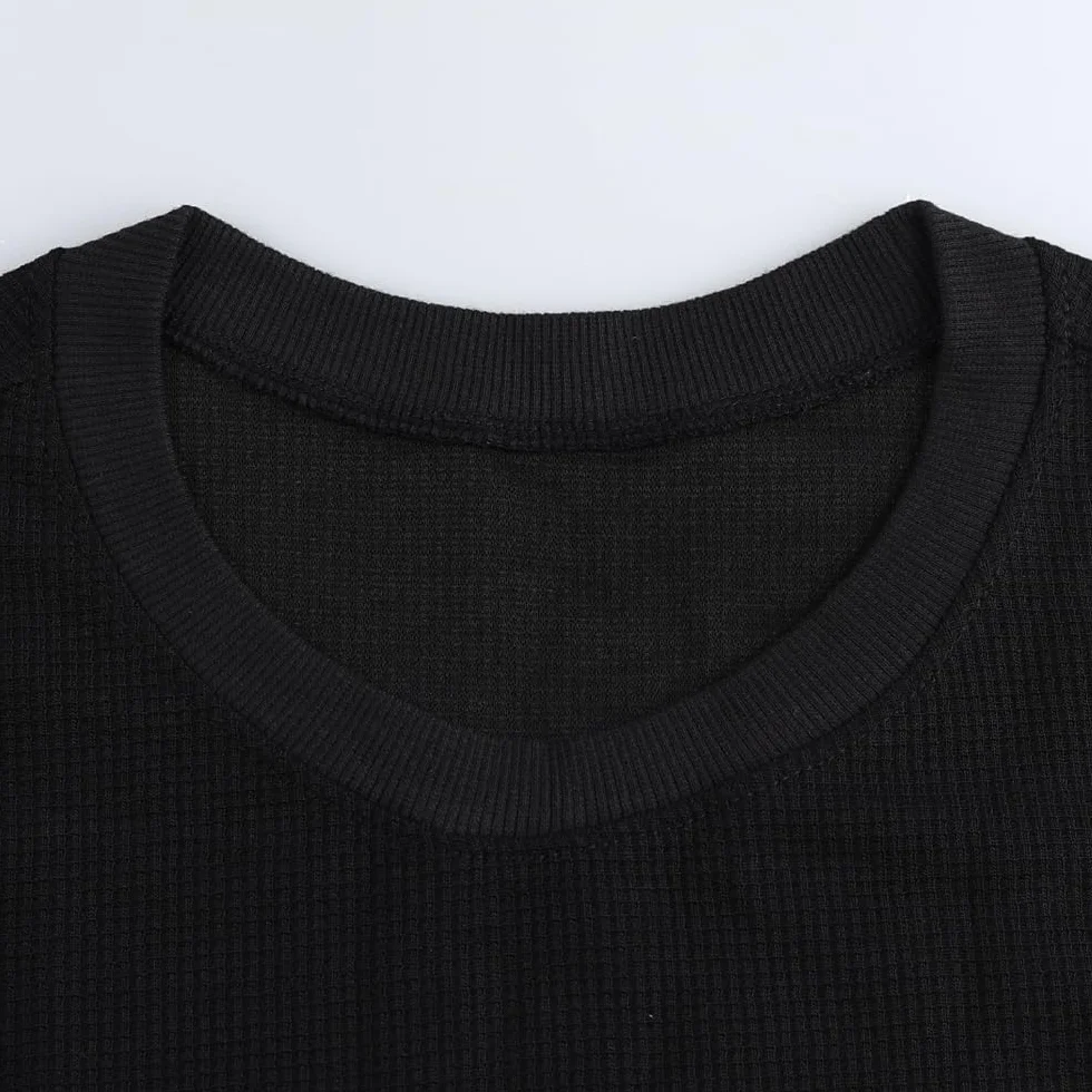 Sweatshirt Homme Manche Longue Gaufre Muscle Alive