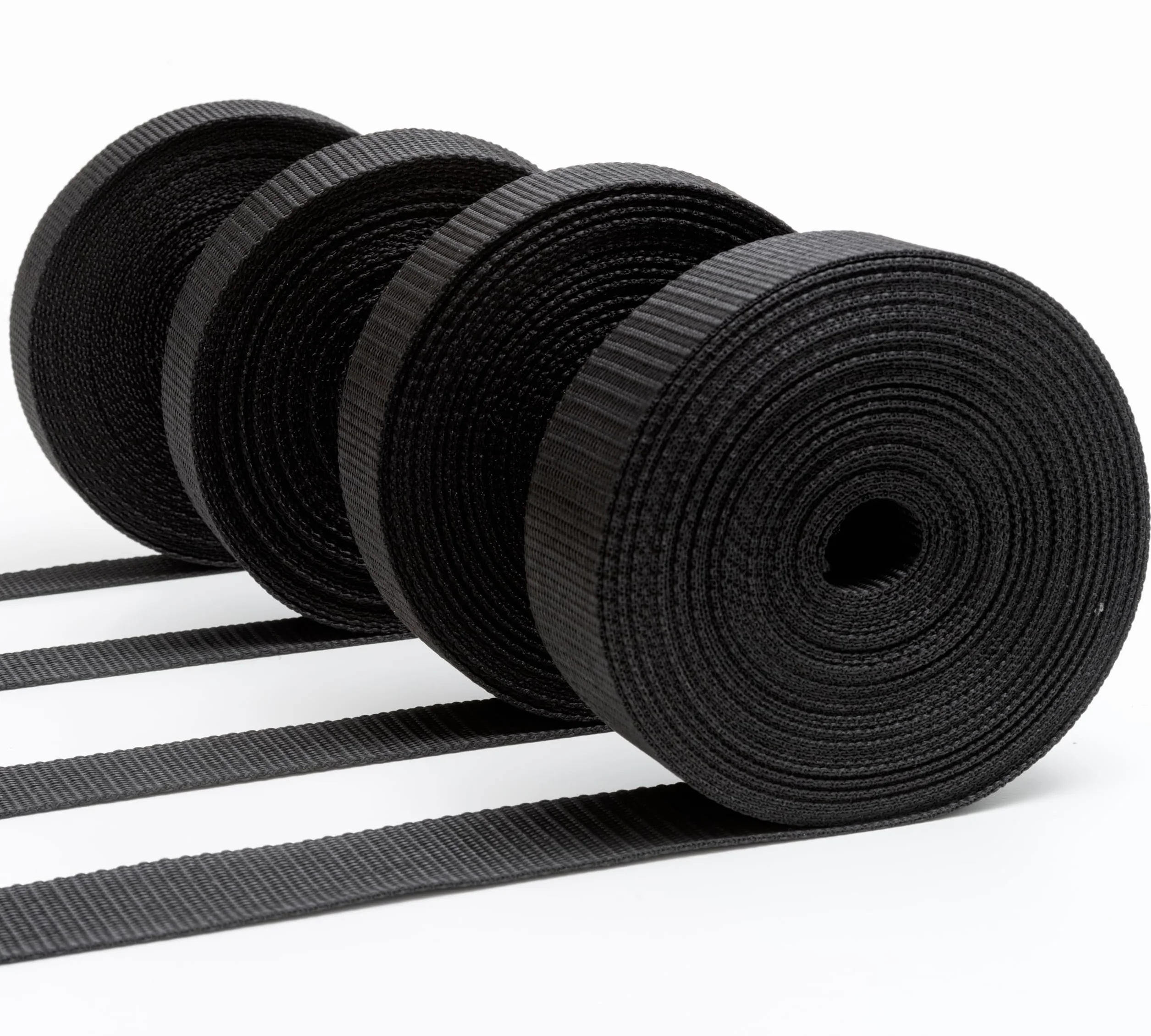 Sangle Rigide en Nylon IPEA 10 mètres Multifonction pour Sac à Dos 20/25/30/40 mm Noir 3 cm
