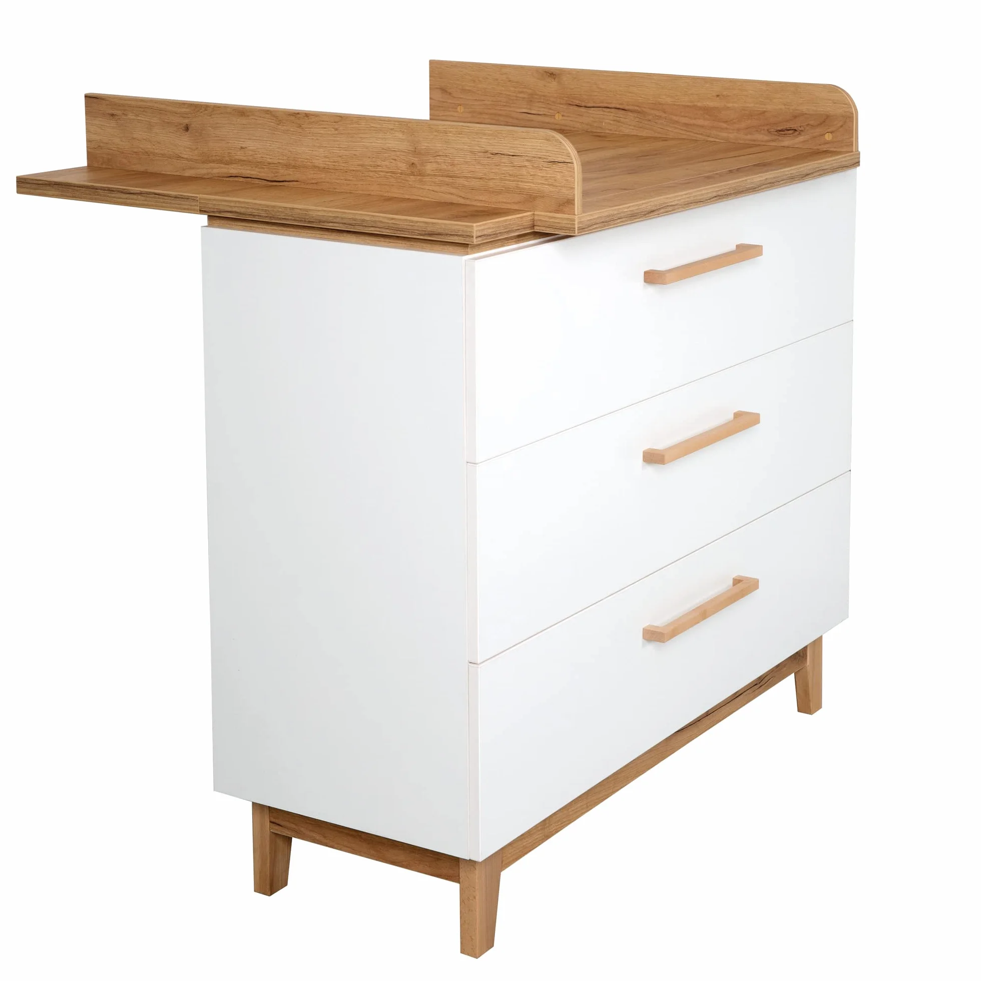Table à Langer Finn 3 Tiroirs Hauteur 94 cm Amortissement