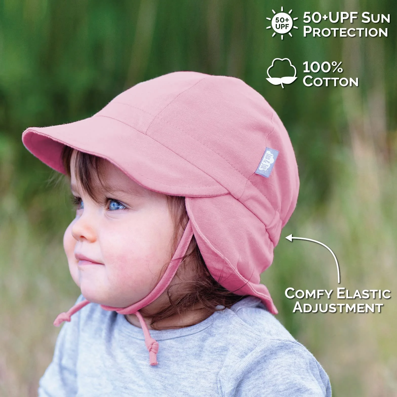 JAN & JUL Chapeau de soleil bébé tout-petit avec cordes