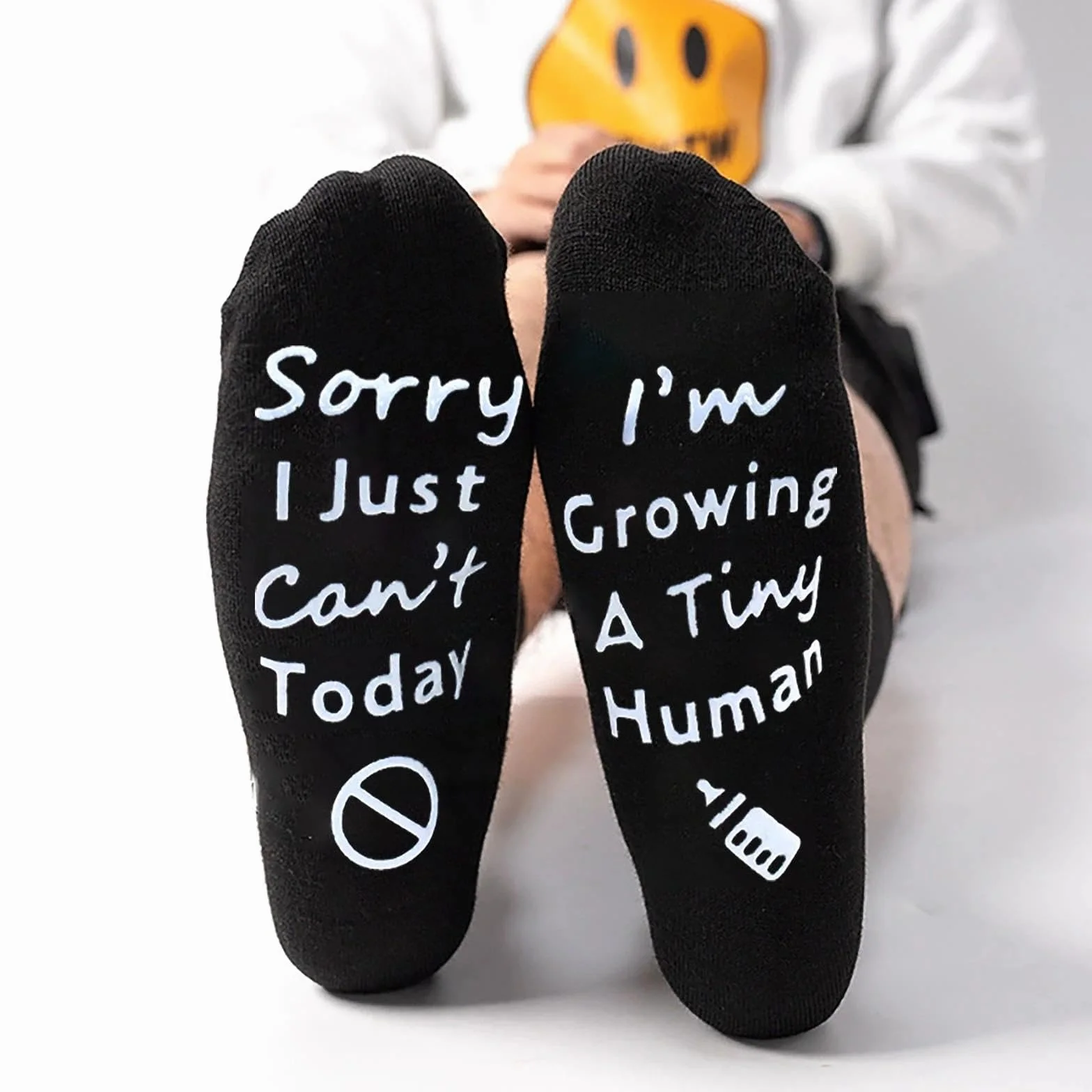 Chaussettes de maternité confortables antidérapantes en coton pour futures mamans
