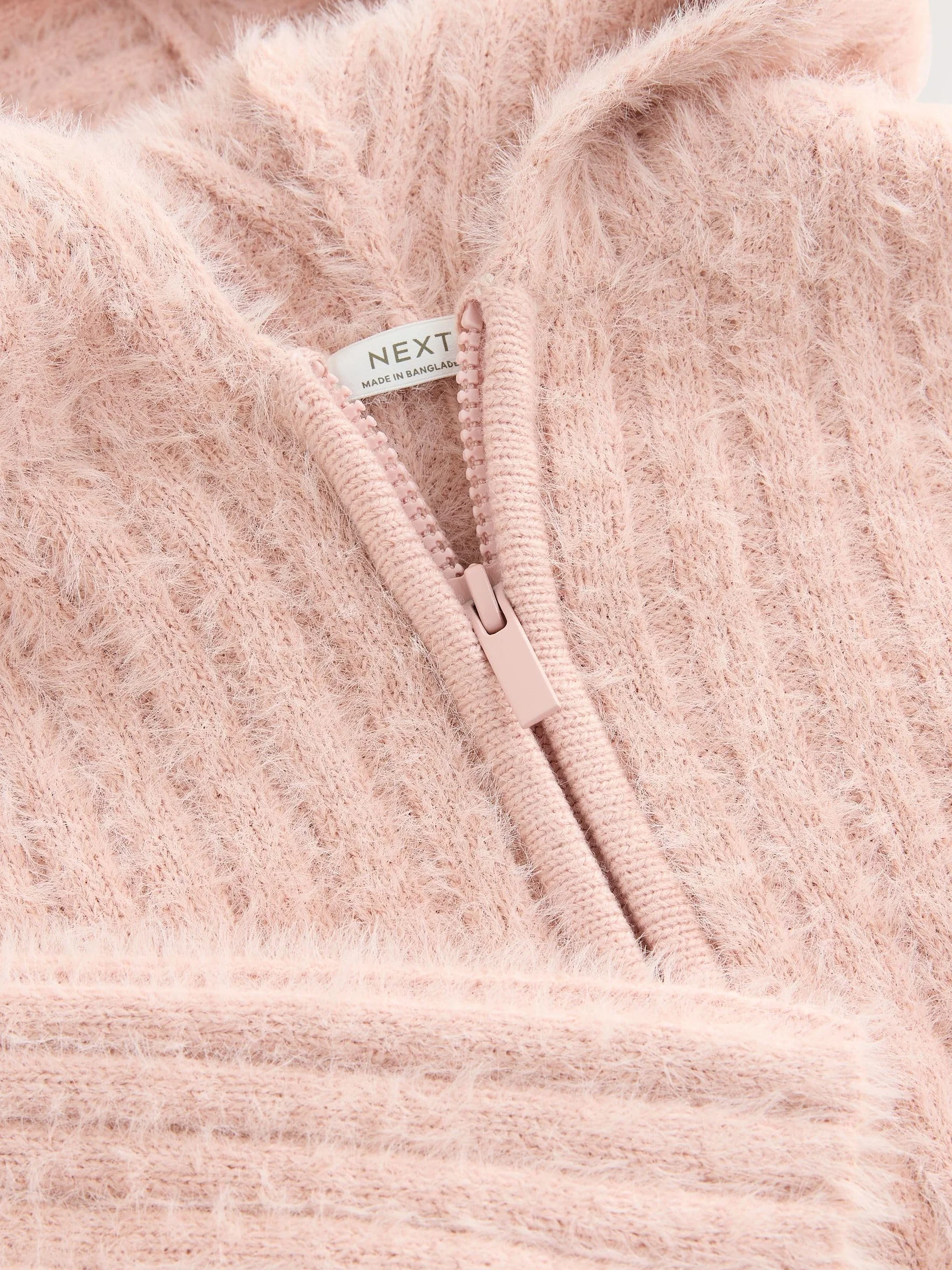 NEXT Fille Sweat à Capuche Duveteux Zippé