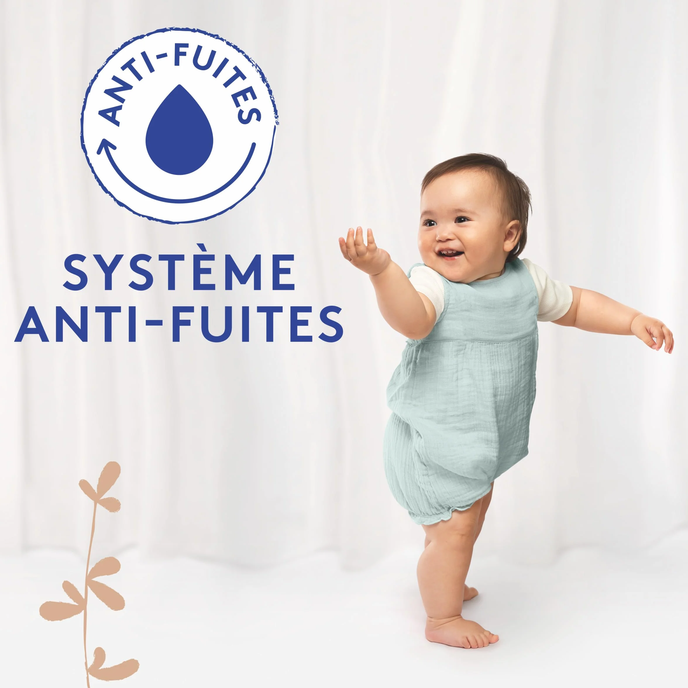 Lotus Baby Couches Taille 1 2-5 kg Nouveau-né Pack 1 Mois 80 Couches