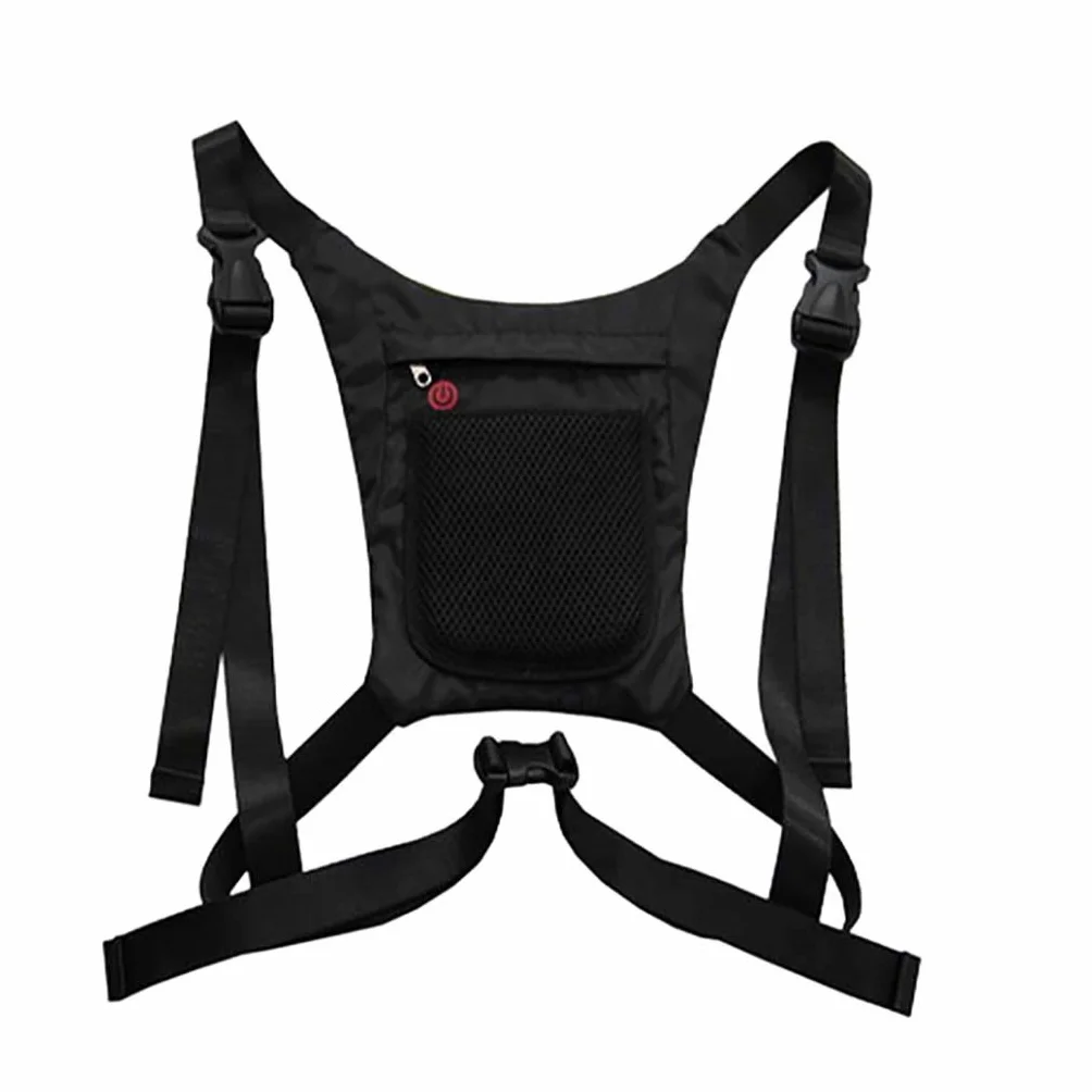Gilet de Cyclisme LED Réfléchissant Clignotant avec Indicateur de Direction Rechargeable USB Avertissement Nuit