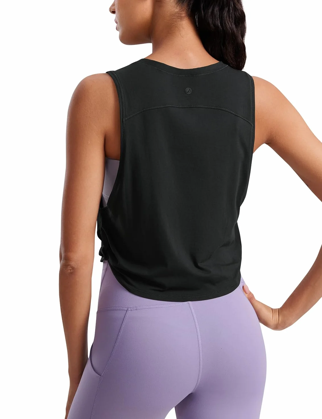 CRZ YOGA Femme Débardeur Coton sans Manches Tank Top Fitness Sport