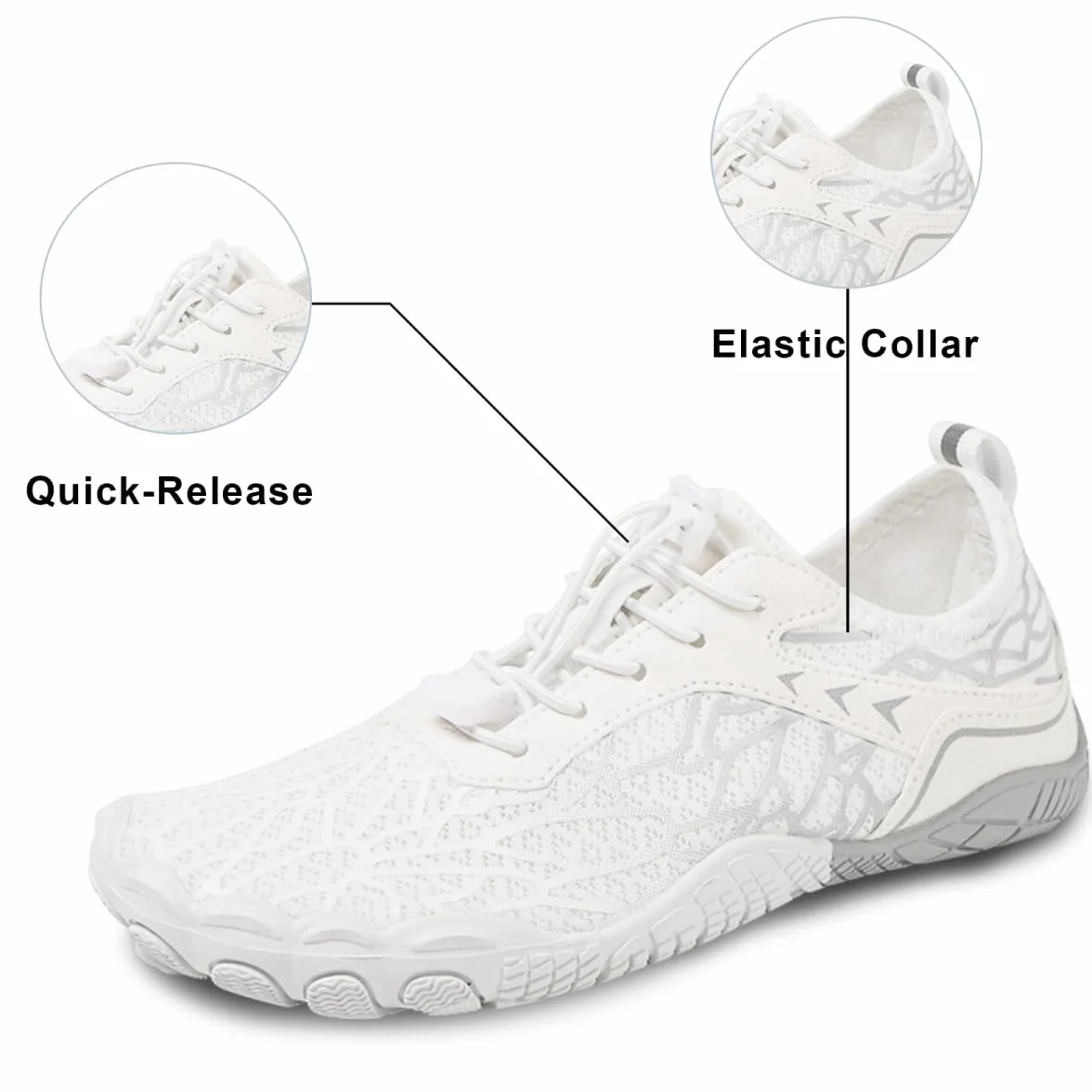 Chaussures Aquatiques Homme Femme Été Léger Respirant Séchage Rapide Plage Pieds Nus