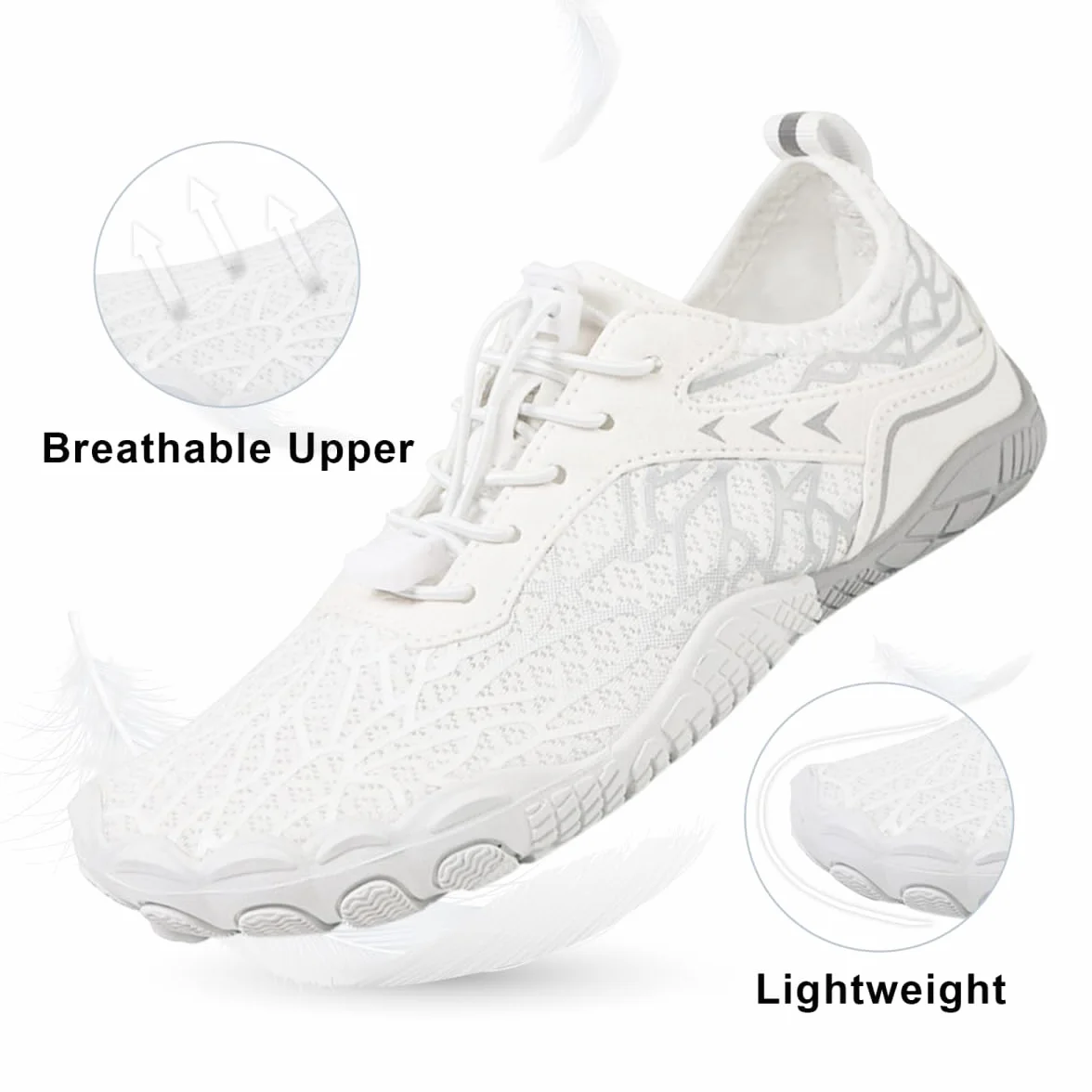 Chaussures Aquatiques Homme Femme Été Léger Respirant Séchage Rapide Plage Pieds Nus