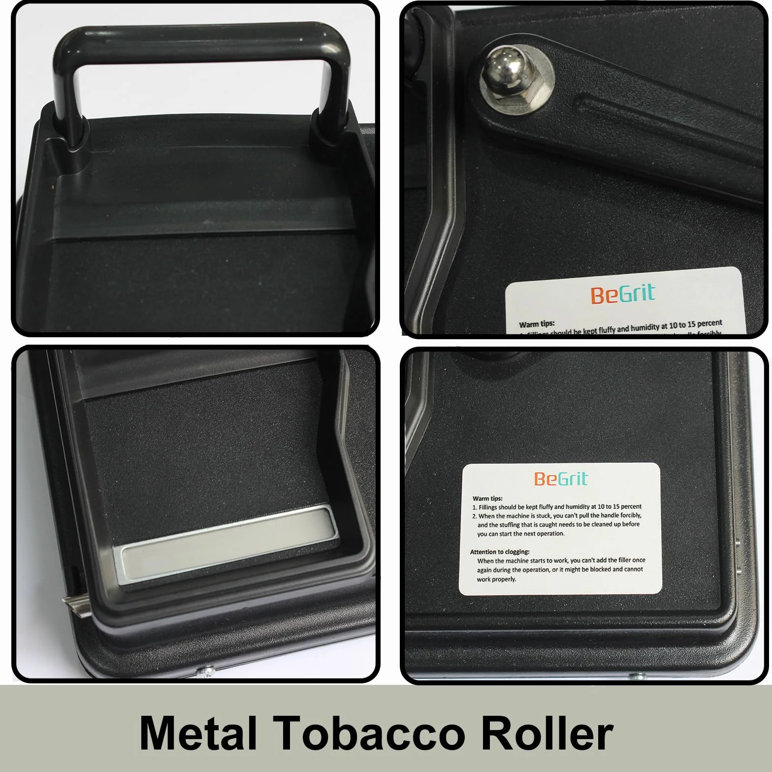 BeGrit Machine à Tuber φ 8mm avec étui à Cigarette, Tubeuse Cigarette
