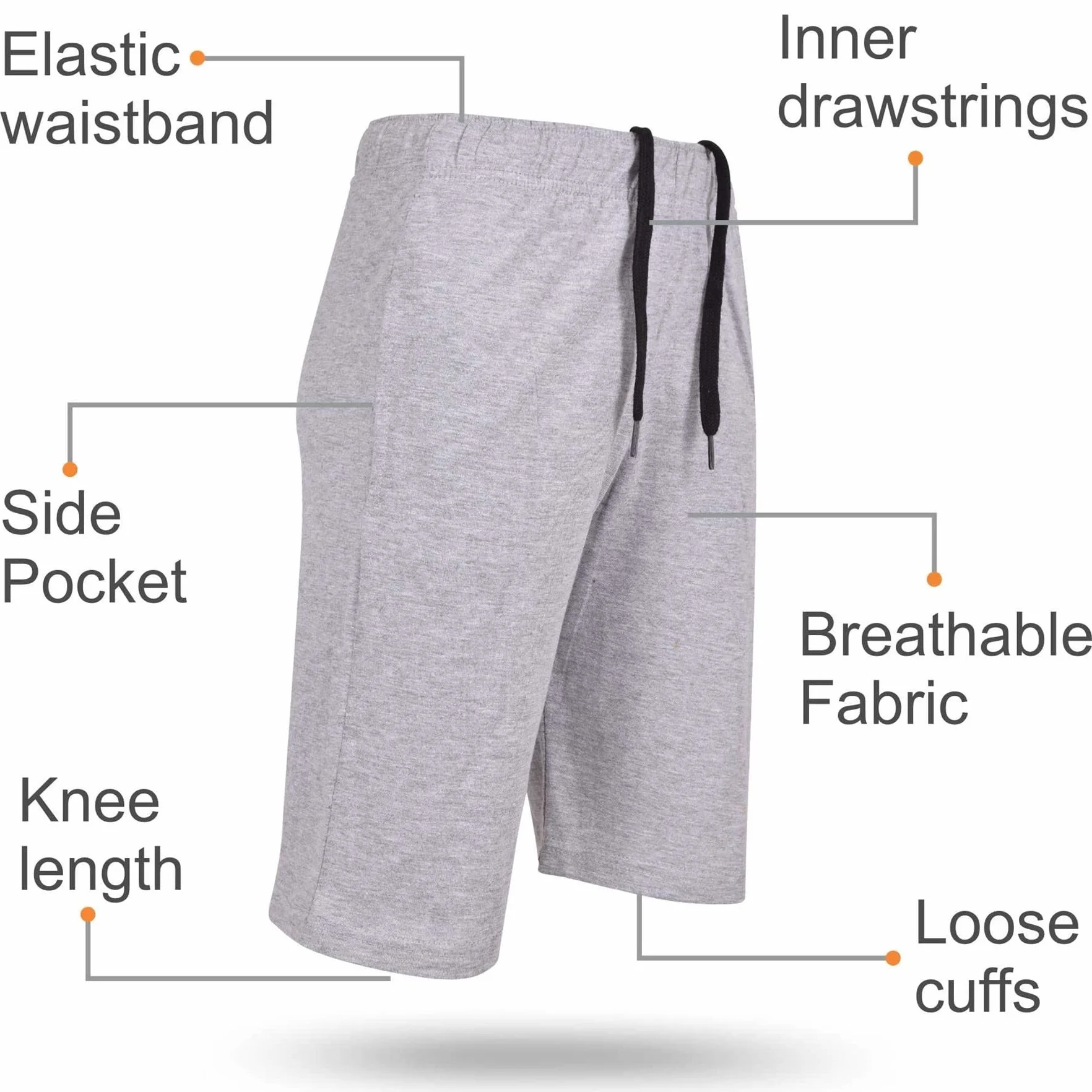 A2Z 4 Kids Garçons Shorts Coton S'étirer Casual Été Longueur au Genou Âge 5-13 Ans