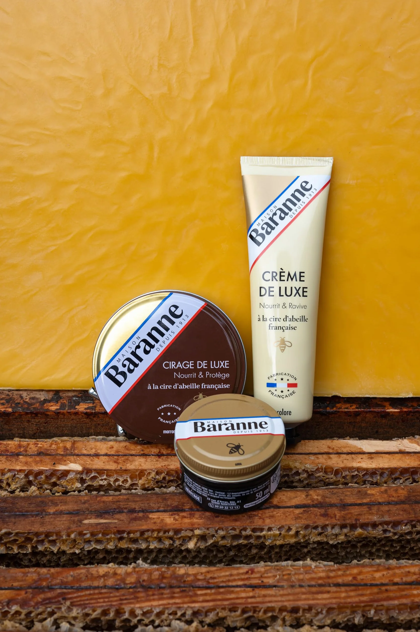 Crème de Luxe Incolore Cire d'Abeille Française 100ml Entretien Cuir