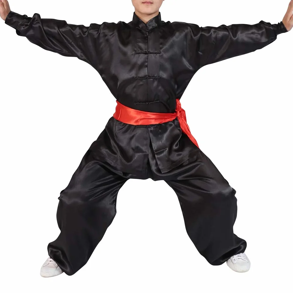 Chinois Traditionnel Tai Chi Wushu Vêtements Ensemble Adulte Enfants Kung Fu Uniforme