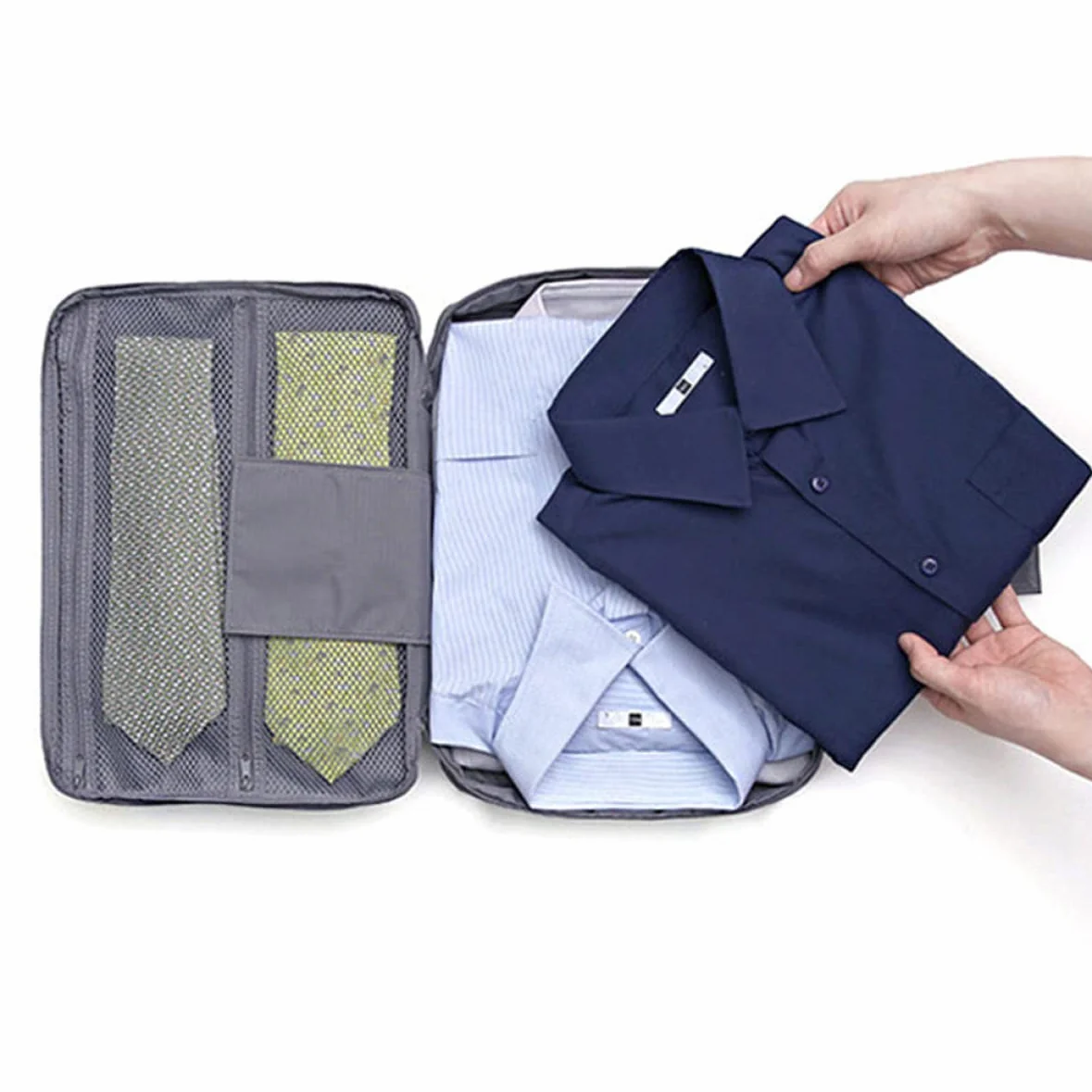 Sac De Rangement Multifonctionnel Anti-Rides Pour Chemises Et Cravates 14.17x10.24x1.97 Pouces Imperméable Portable Avec Poche Unique Voyage Professionnel