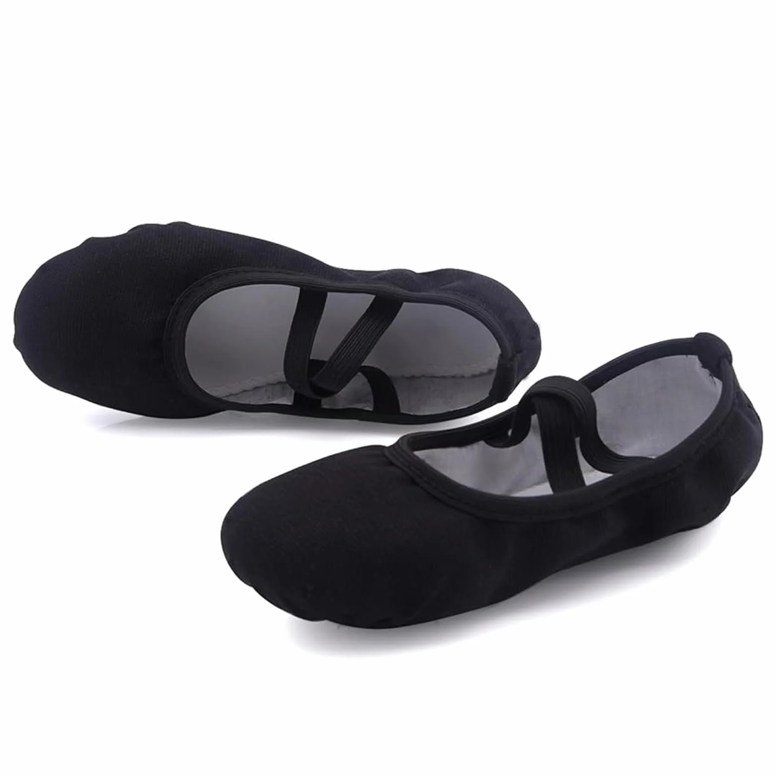 Chausson Danse Classique Fille Toile Demi Pointe Ballet Femme Pantoufle Gymnastique Yoga Chaussure Enfants Adultes