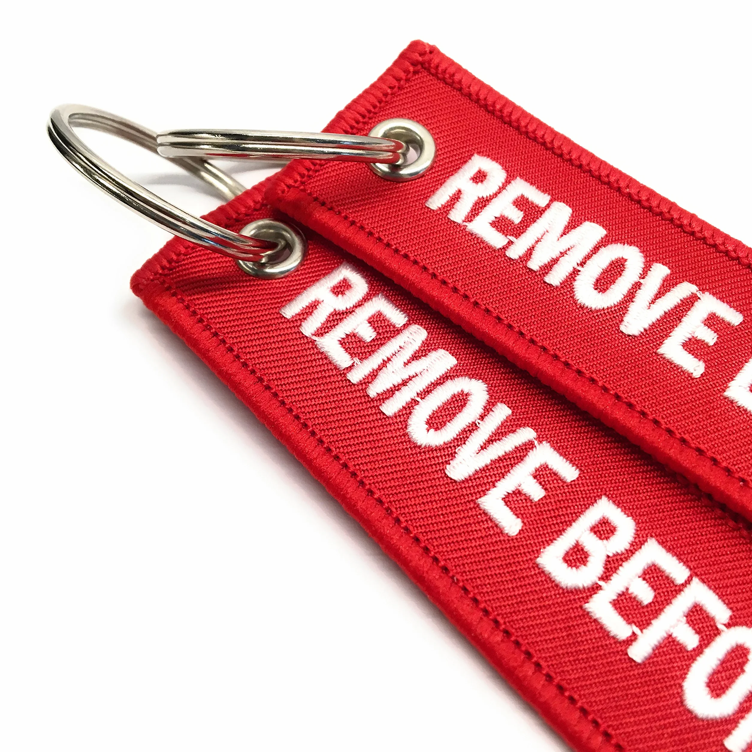 Remove Before Flight Étiquette de Bagage Trousseau Rouge/Blanc aviamart