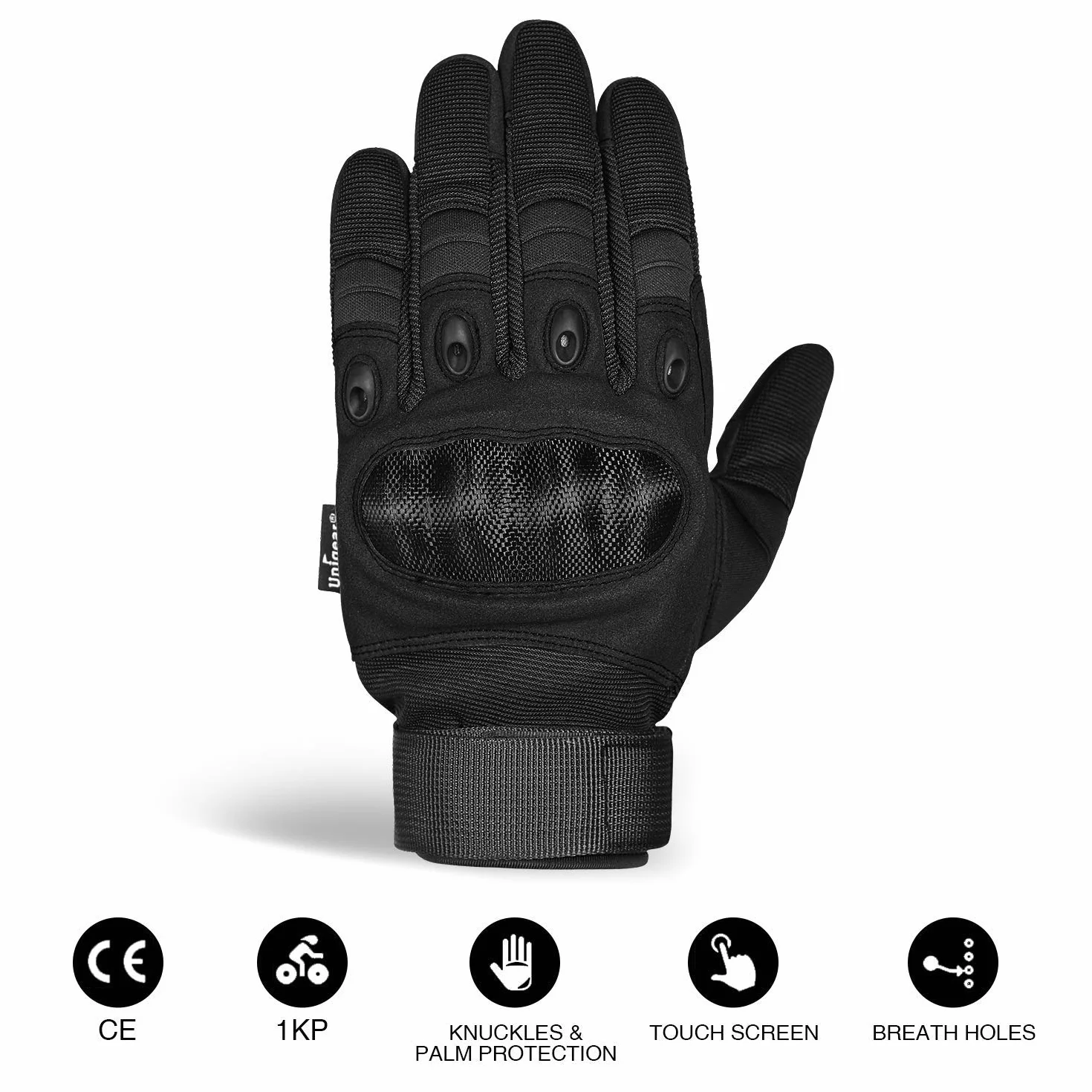 Unigear Gants Moto Homologué CE, Mi Saison Ecran Tactile Respirable pour Auto Moto