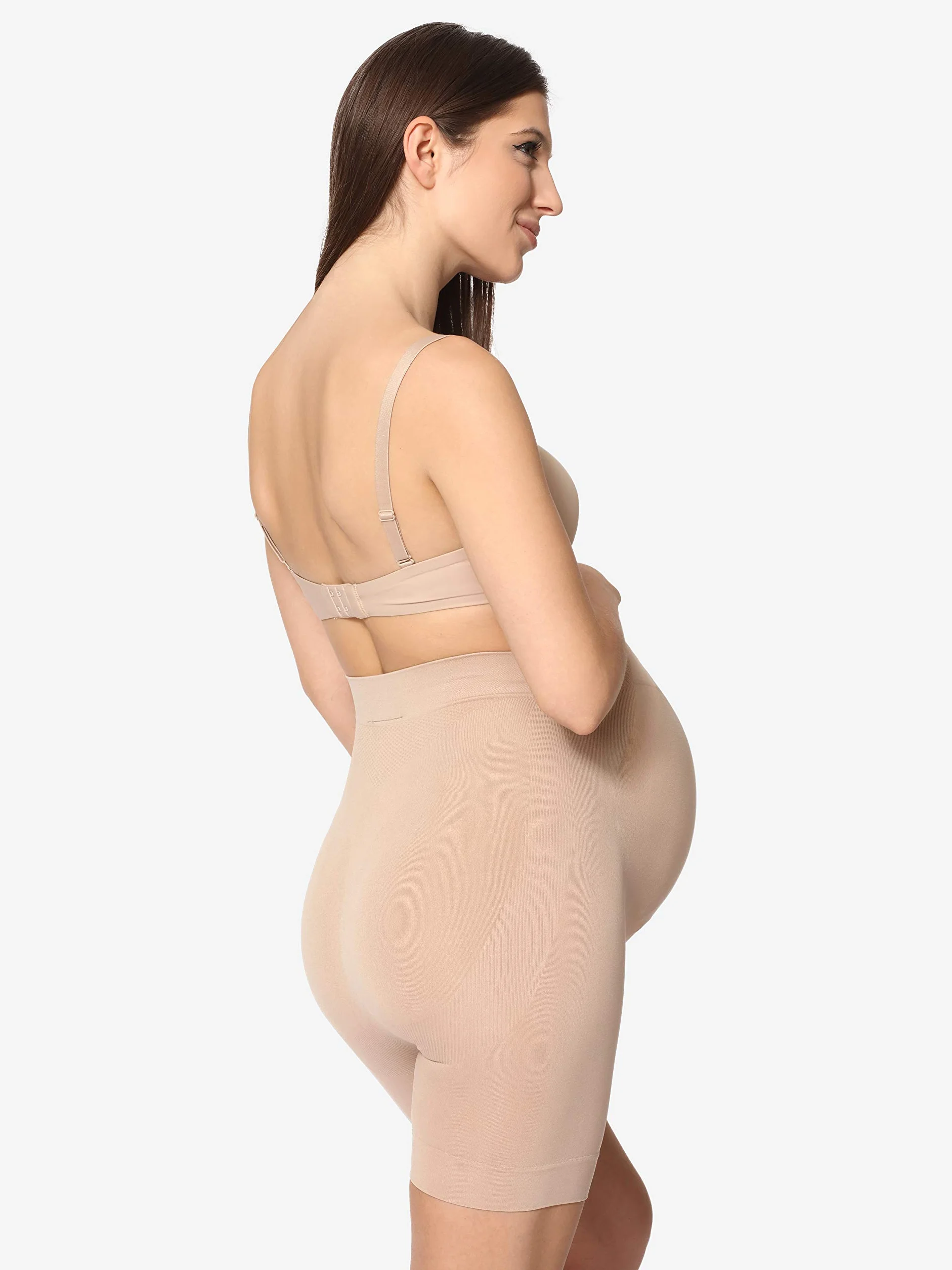 Be Mammy Shorts de Maternité Taille Haute sans Coutures Latérales Lingerie de Grossesse