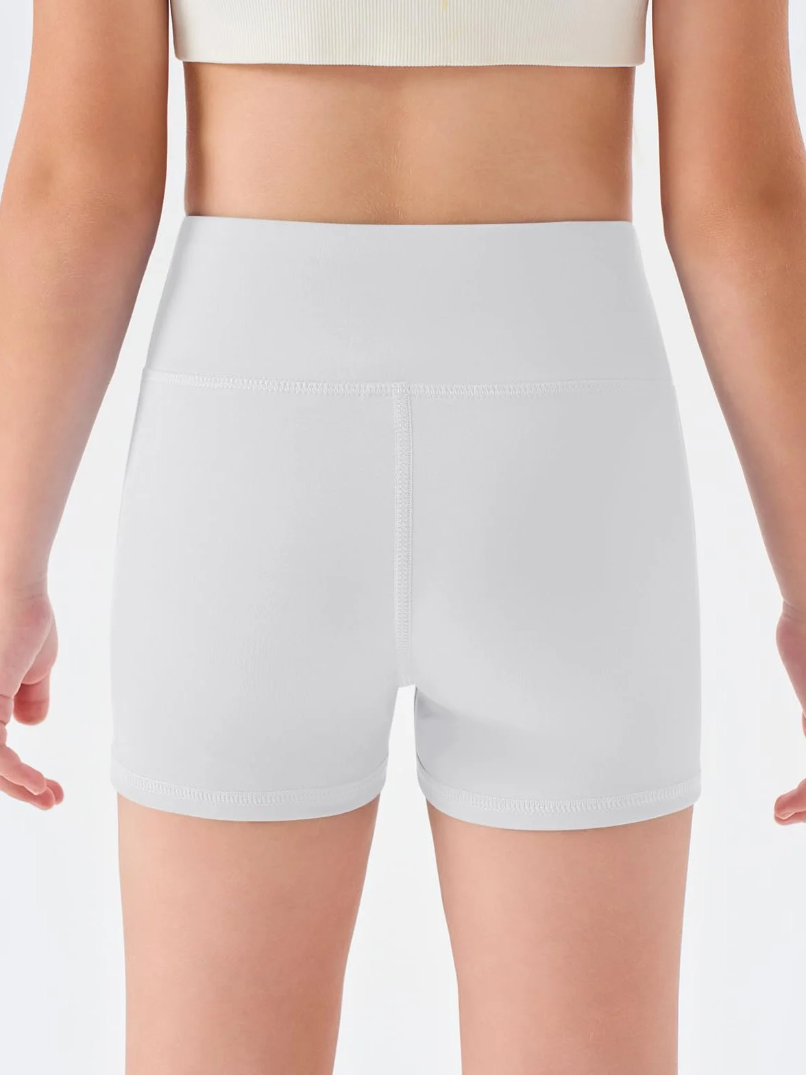 Short d'été pour fille Legging court Taille haute Yoga Danse Gym Sport 5-14 ans