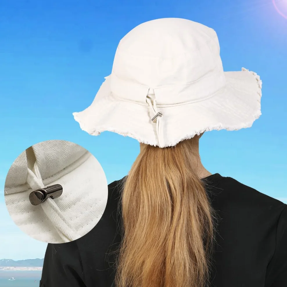 Chapeau Anti UV UPF 50+ Été Pliable à Large Bord Casquette Visière Capeline Plage