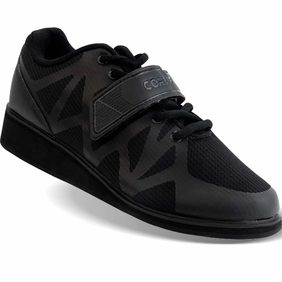 CORE Chaussures d'Haltérophilie Antidérapante Talon 3cm Noir