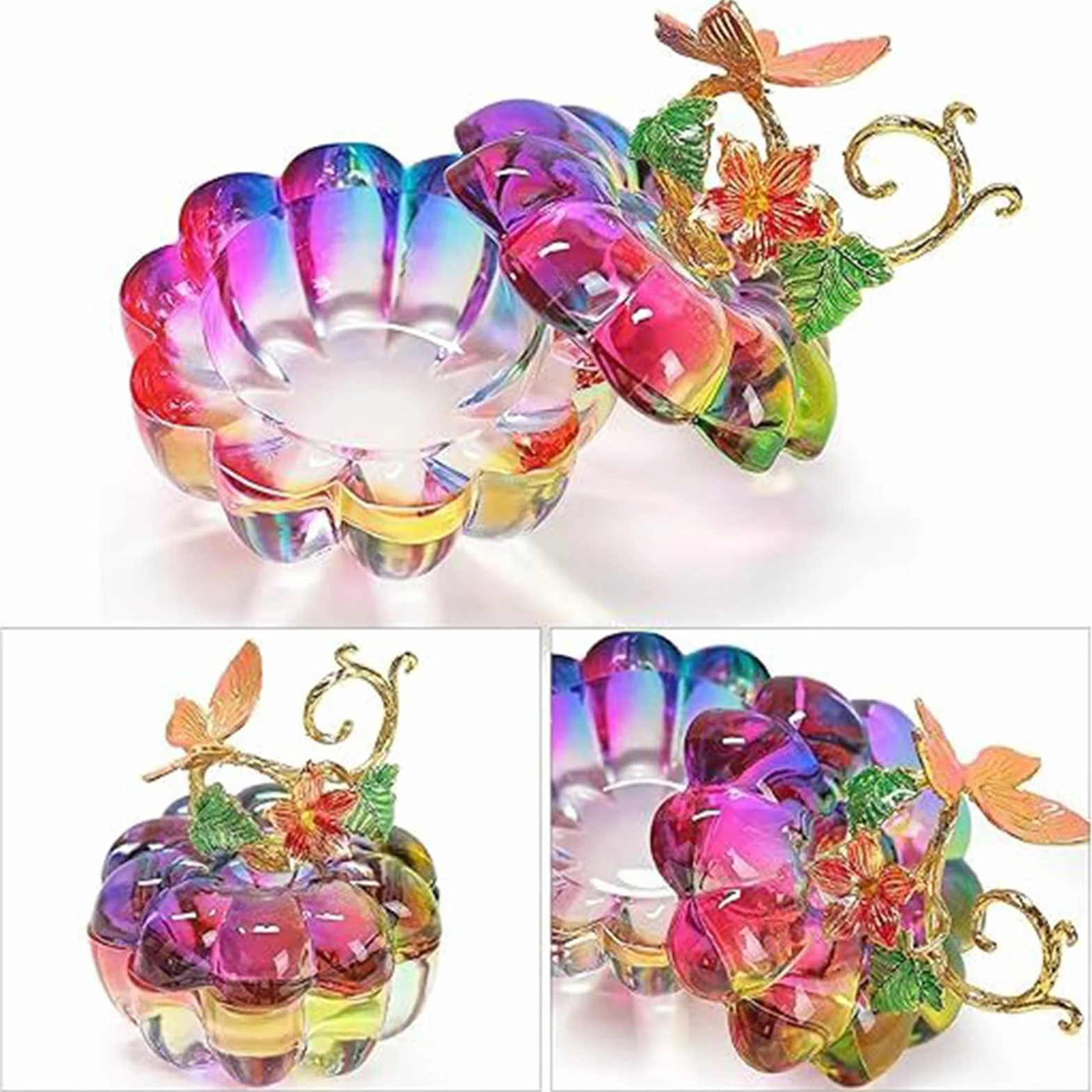 Générique Boîte à bijoux papillon – Vitrine organisateur de rangement élégant pour boucles d'oreilles, cadeau décoration