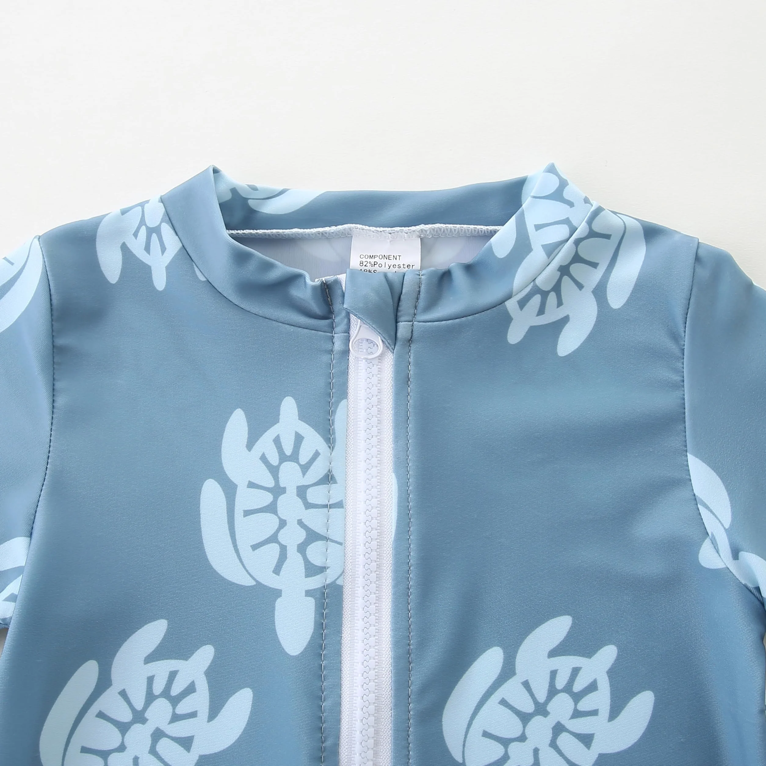 Maillot de Bain Bébé Garçon Zip Une Pièce Manches Courtes Protection UV 50+ 6 Mois-3 Ans