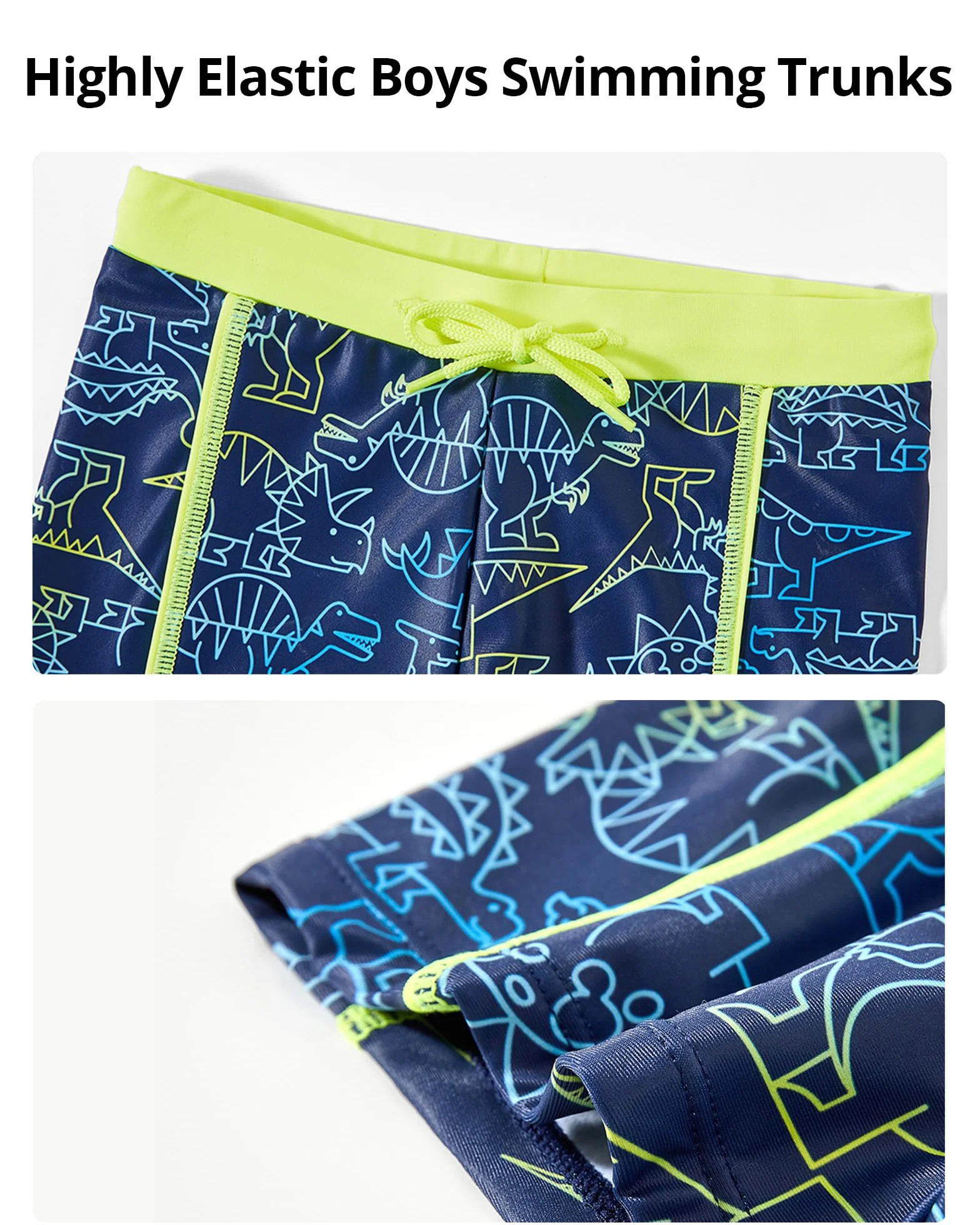 Maillots de Bain pour Garçons 2-11 Ans, Short de Bain Élastique Séchage Rapide