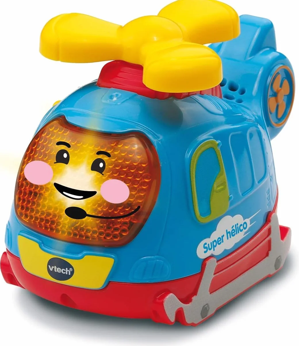 VTech Tut Tut Bolides Coffret Trio Secours 3 Voitures Interactives Camion de Pompiers Tracteur Hélicoptère Jouet Musical Enfant 1-5 Ans