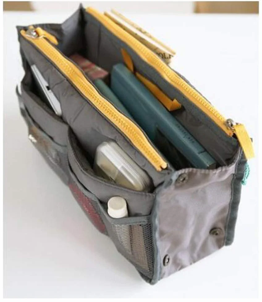 NOVAGO Lot de 2 Organiseurs Pochette Sac de Rangement intérieur Noir+Bordeaux