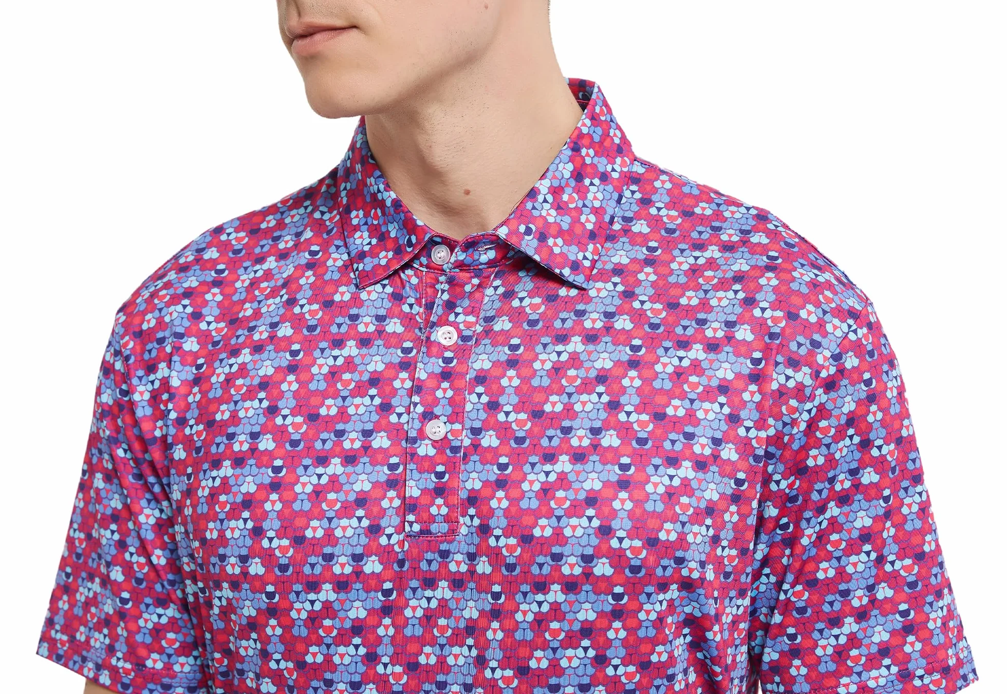 Polo de golf homme manches courtes évacuation humidité coupe sèche